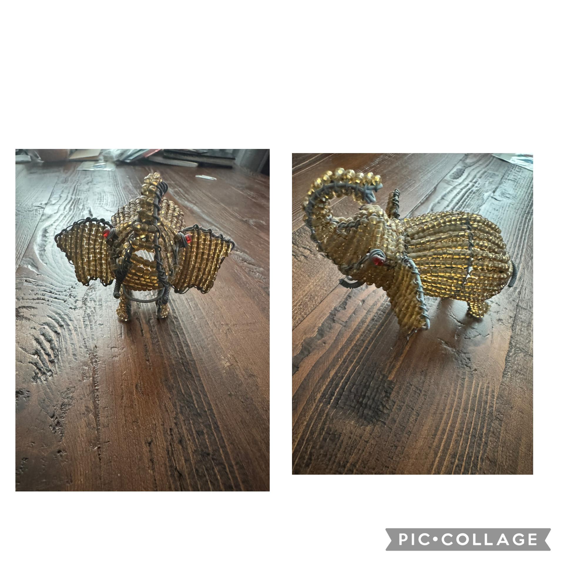 Gold Bead Elephant