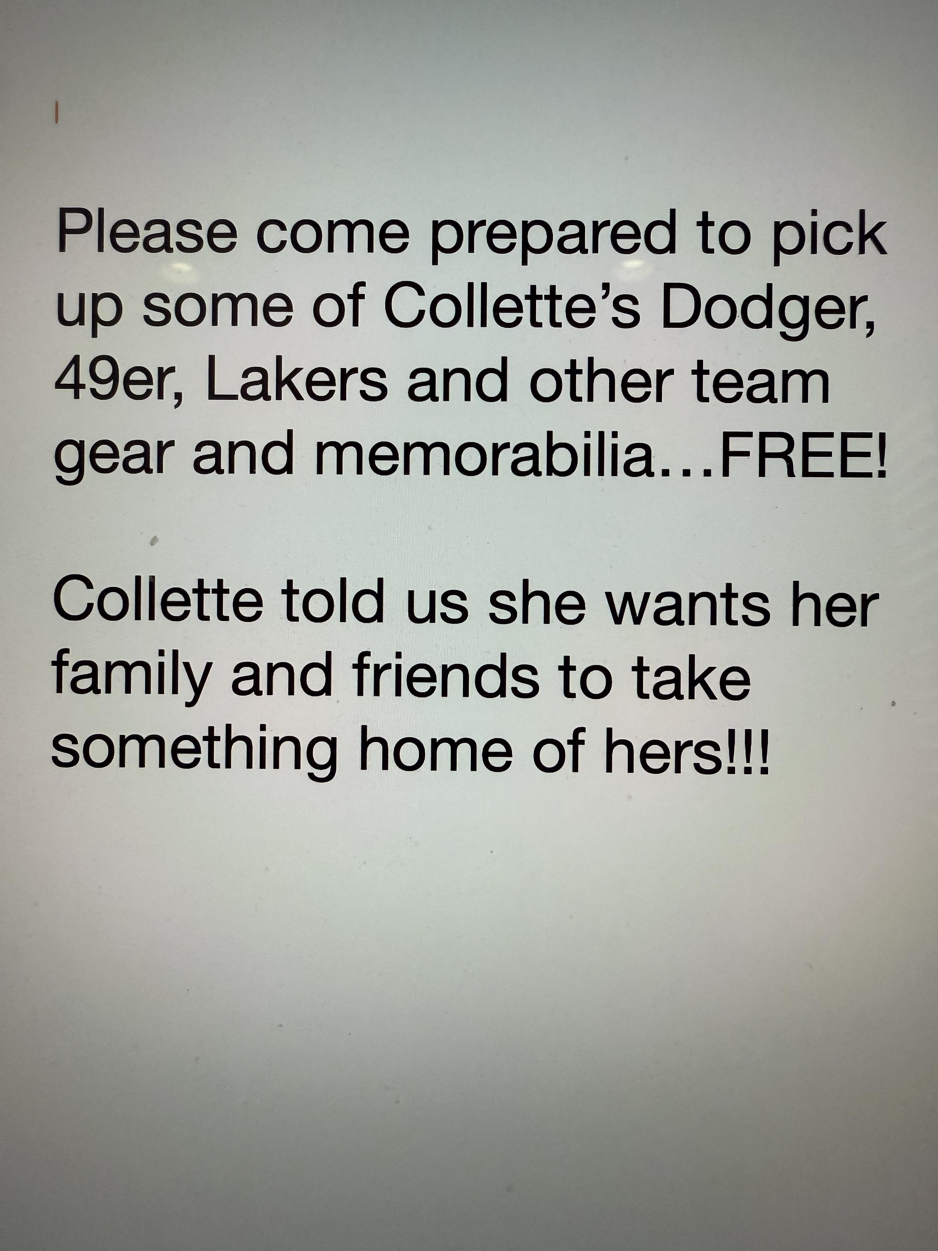Collette's was a collector!