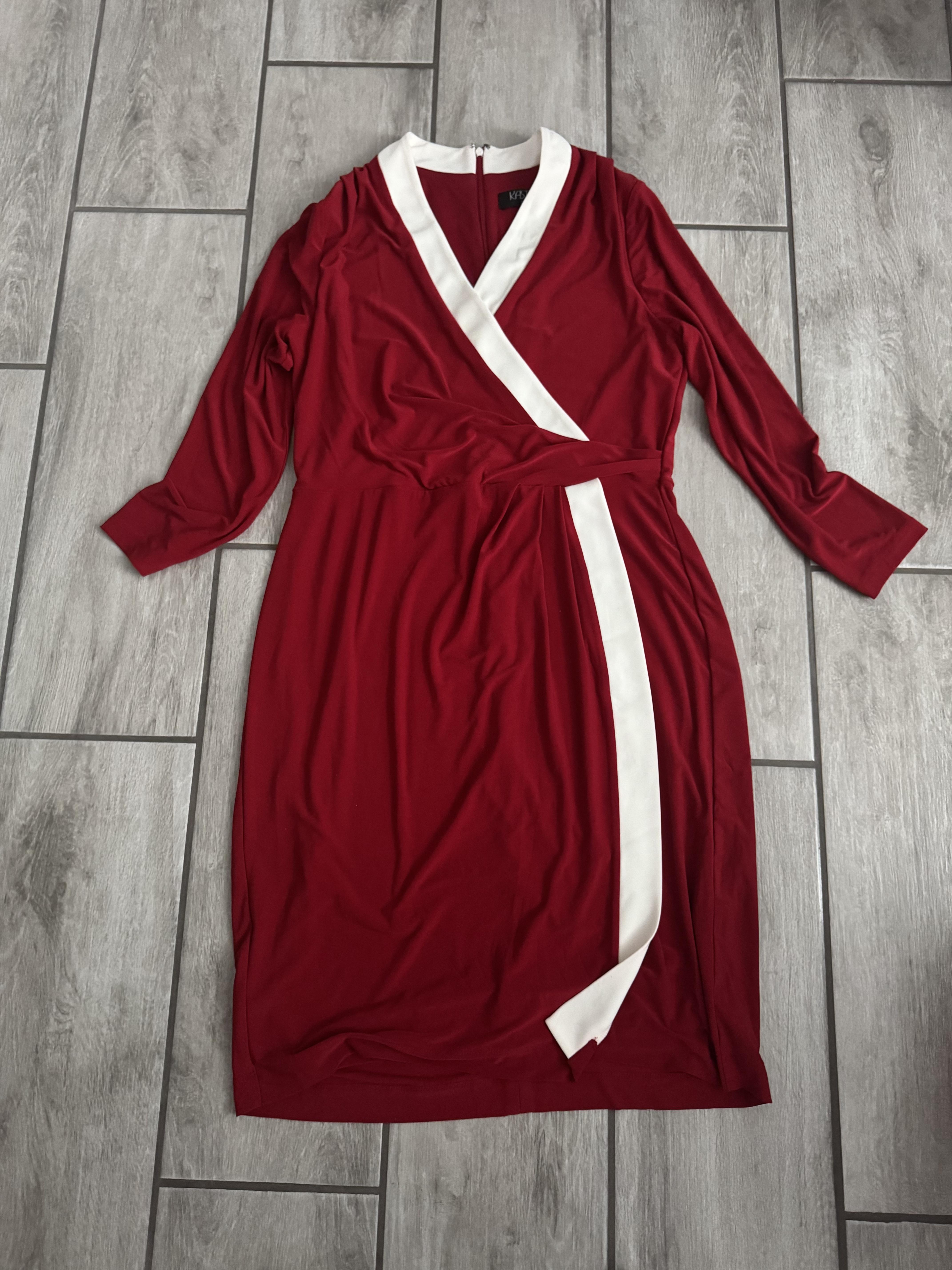 Delta Crimson & Cream Dress