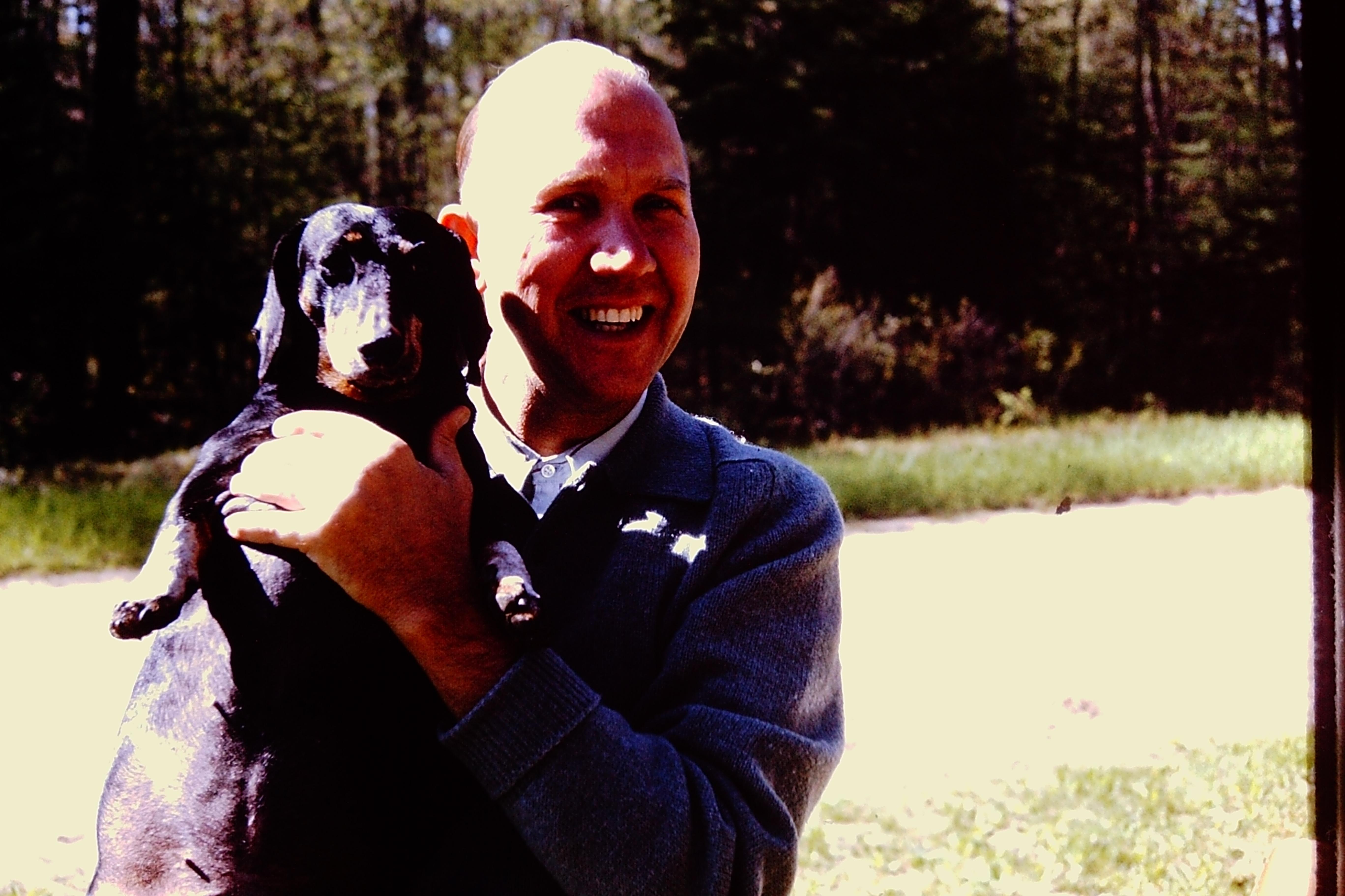 Bert and Sparky the family dog