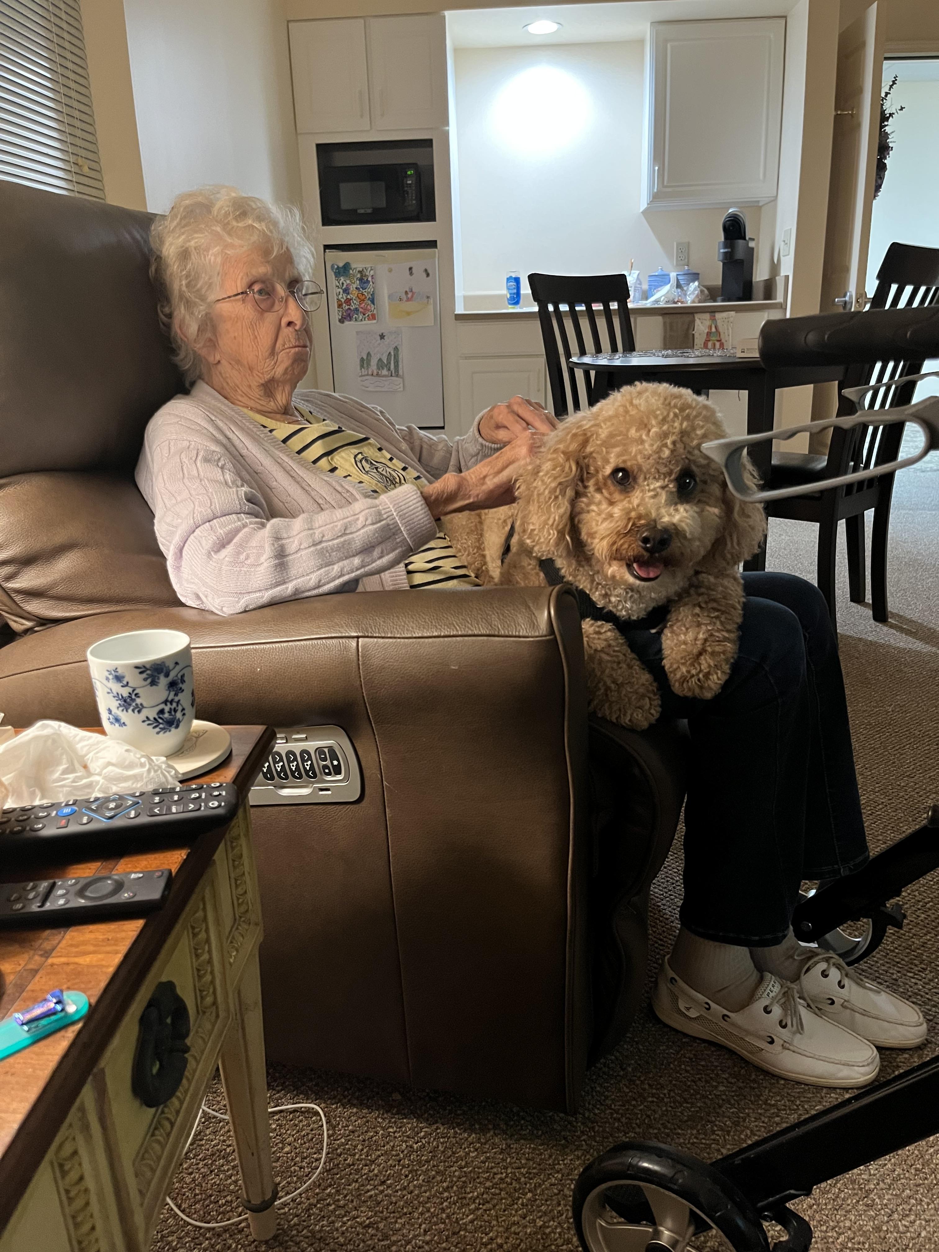 Mom loved her special visits …