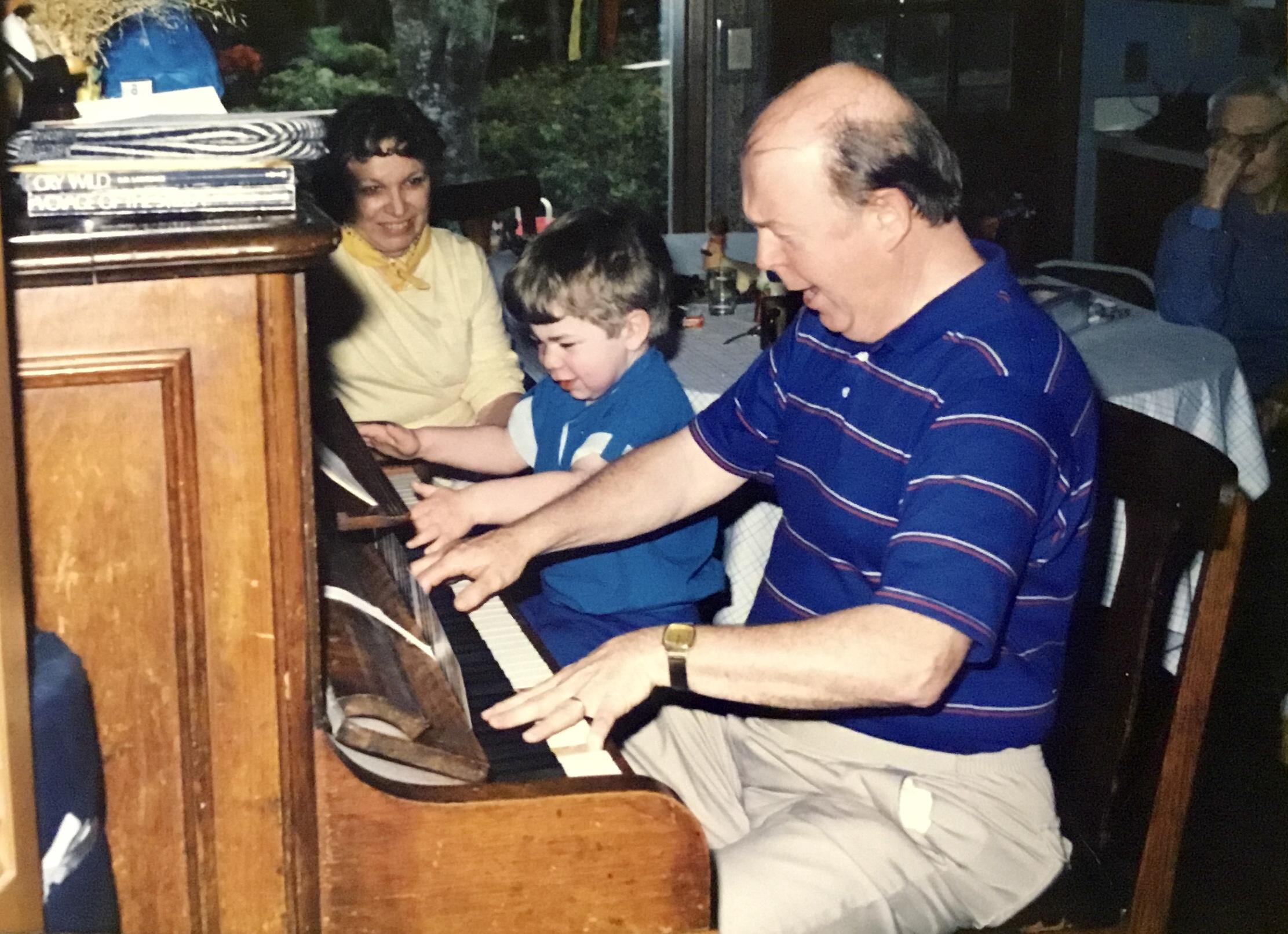 Roger & Adam sharing music
