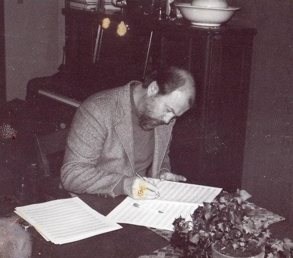 Dad working on an arrangement…