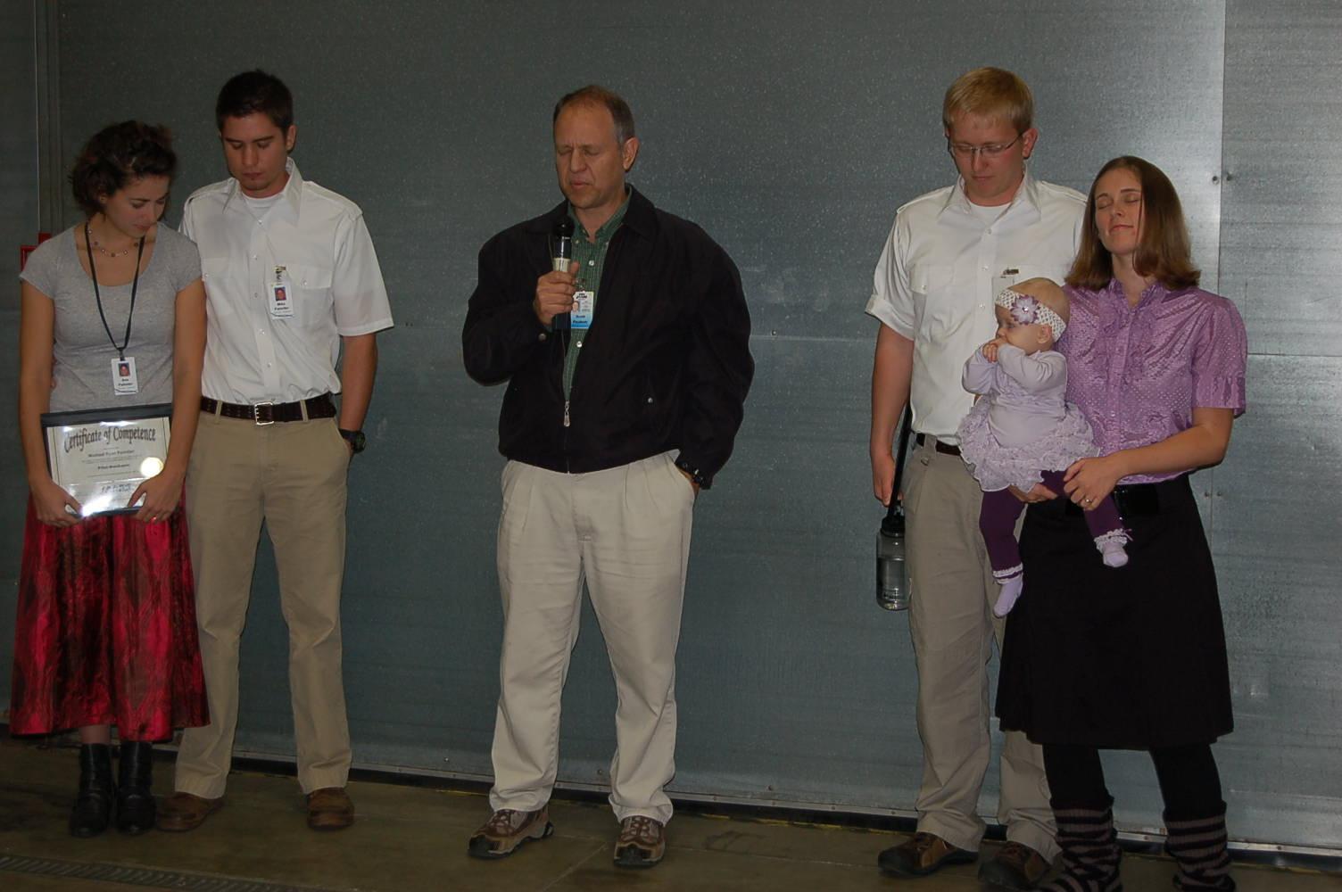 Scott praying over us as we h…