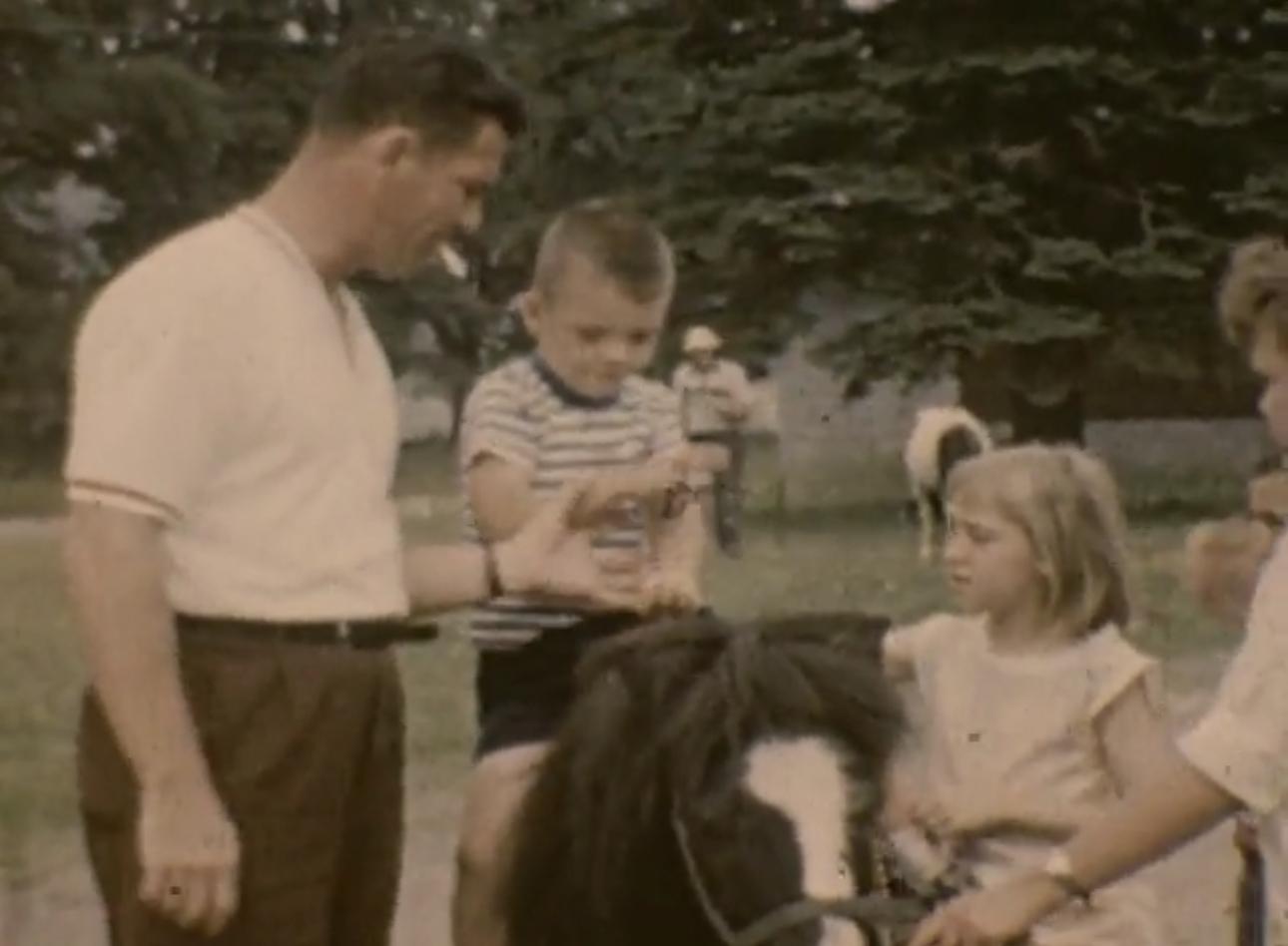 Bill riding a pony