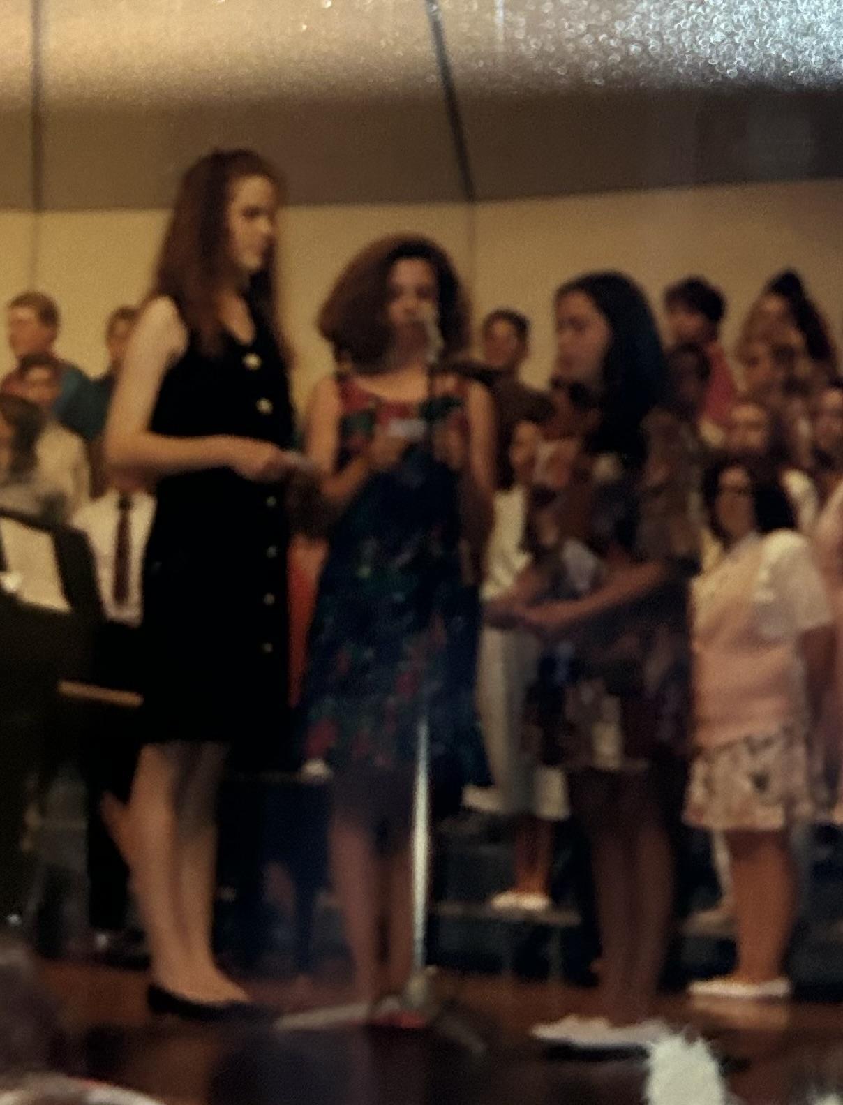 Choir concert-Anne, Sara and …
