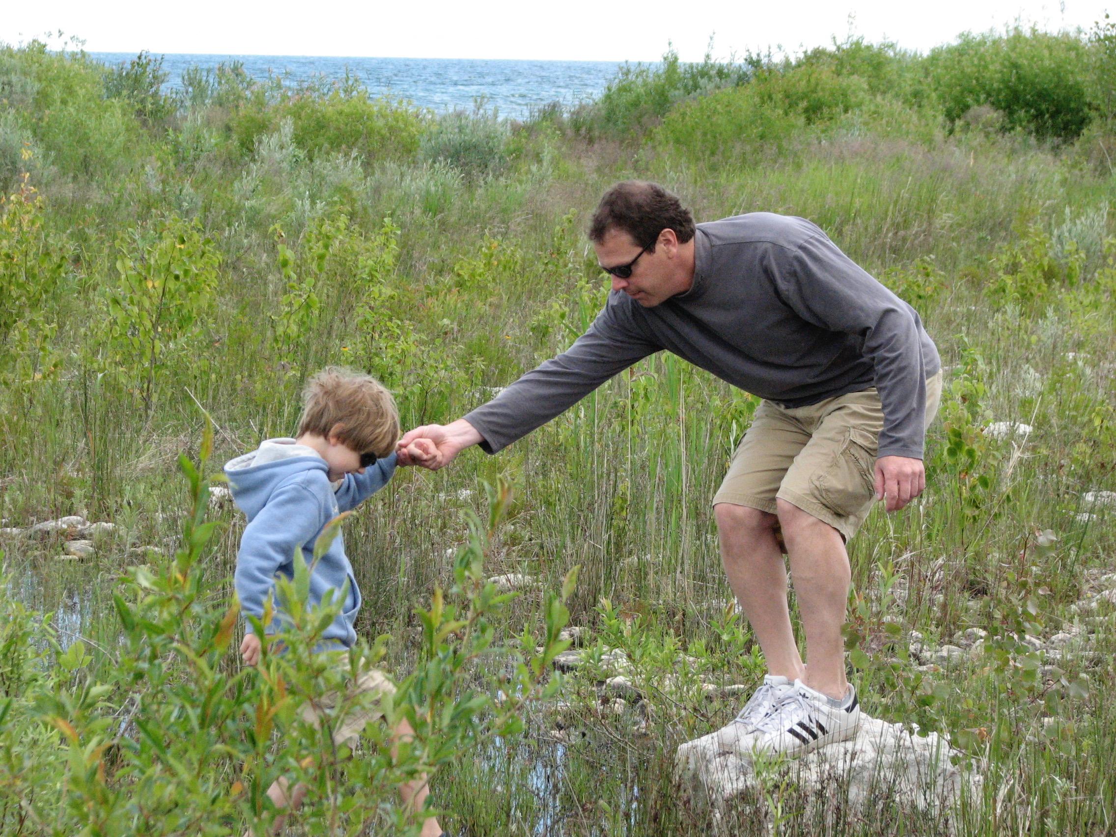 Owen and Rick explore the lak…