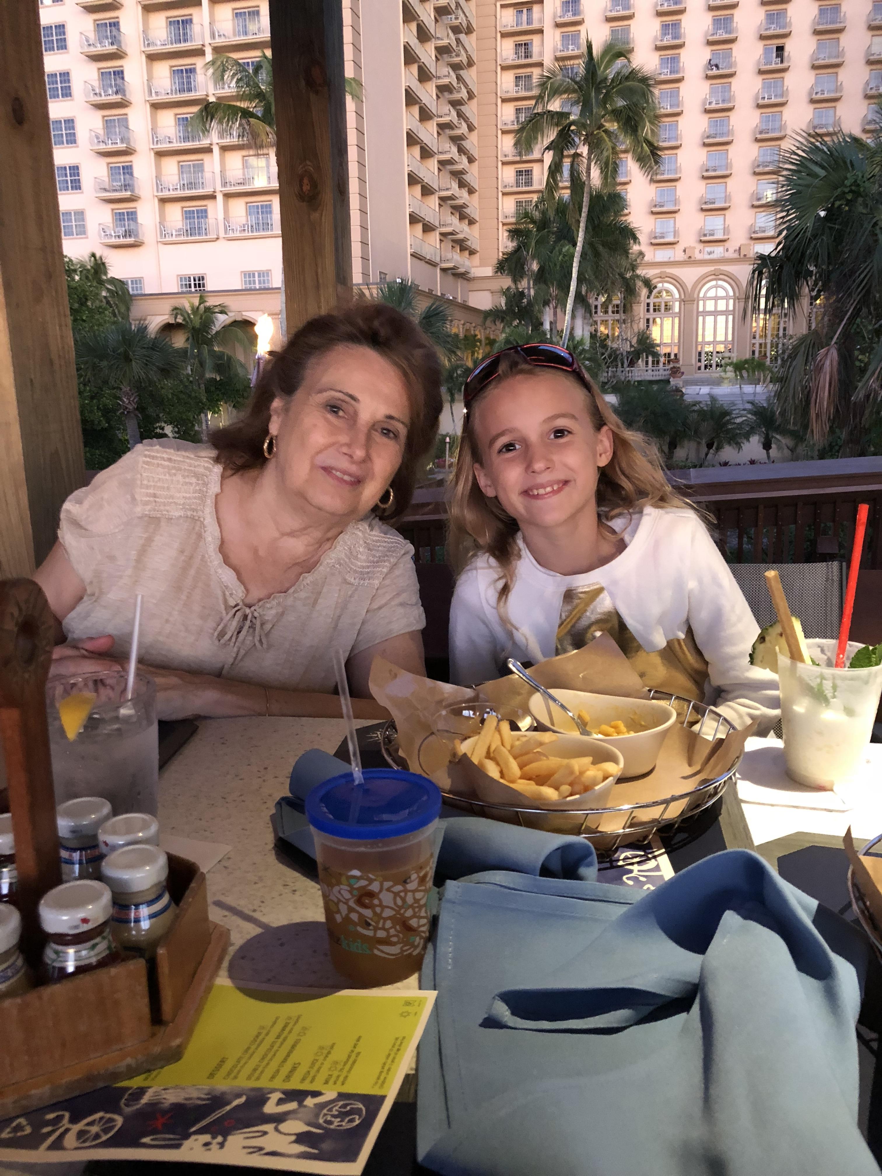 Aunt Kitty and Sophia enjoyin…