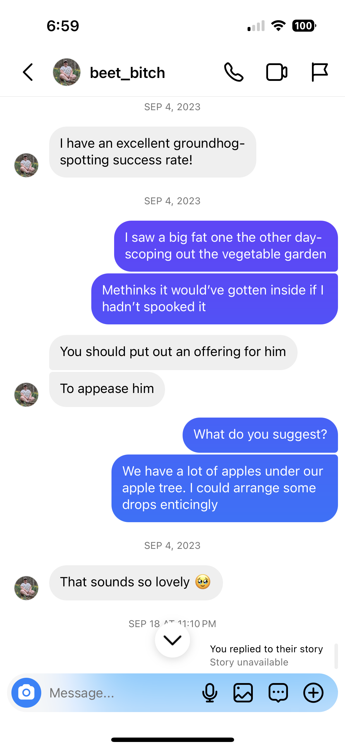 Looking through the little an…