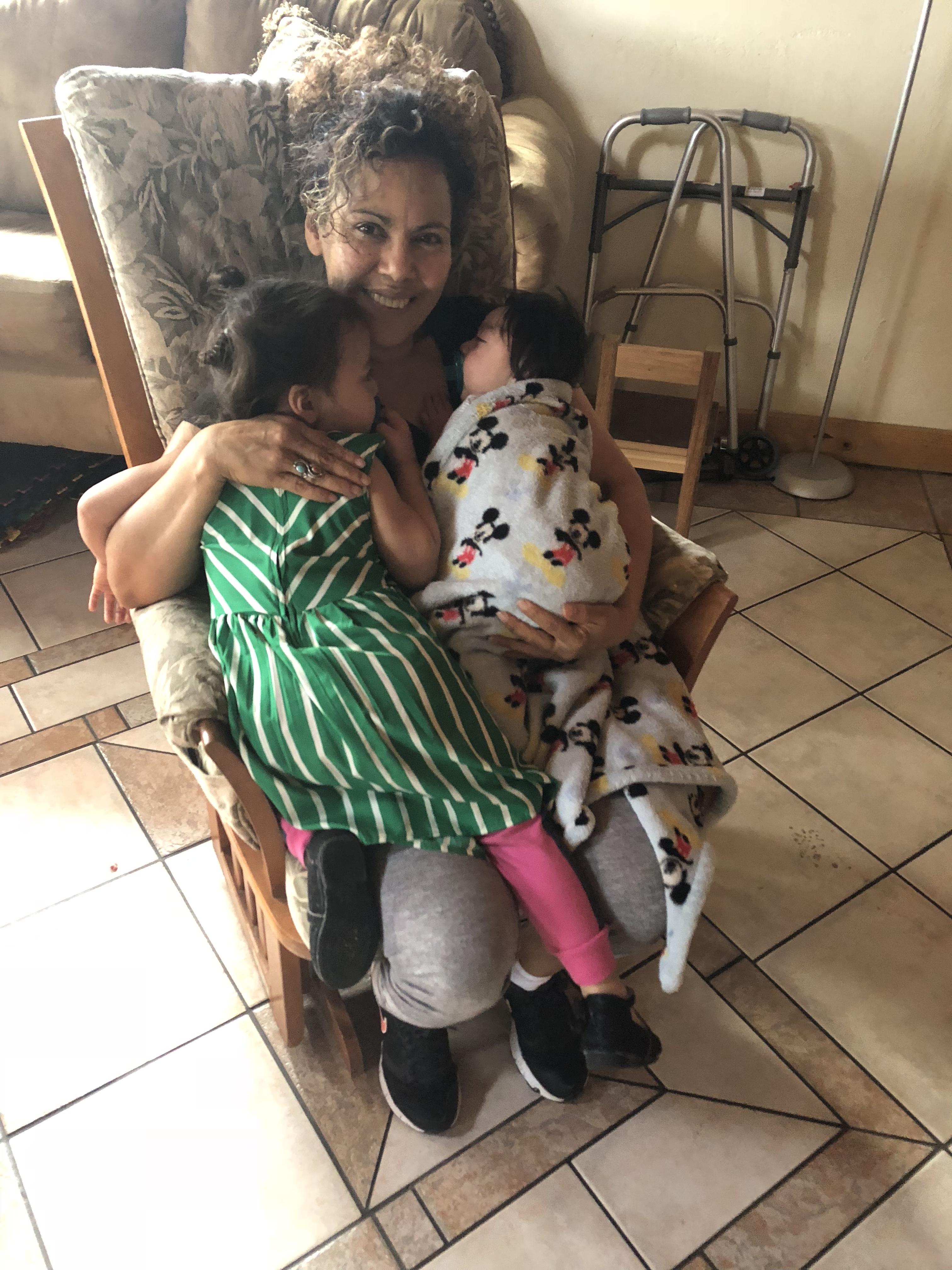 Bonding grand kids Christophe…