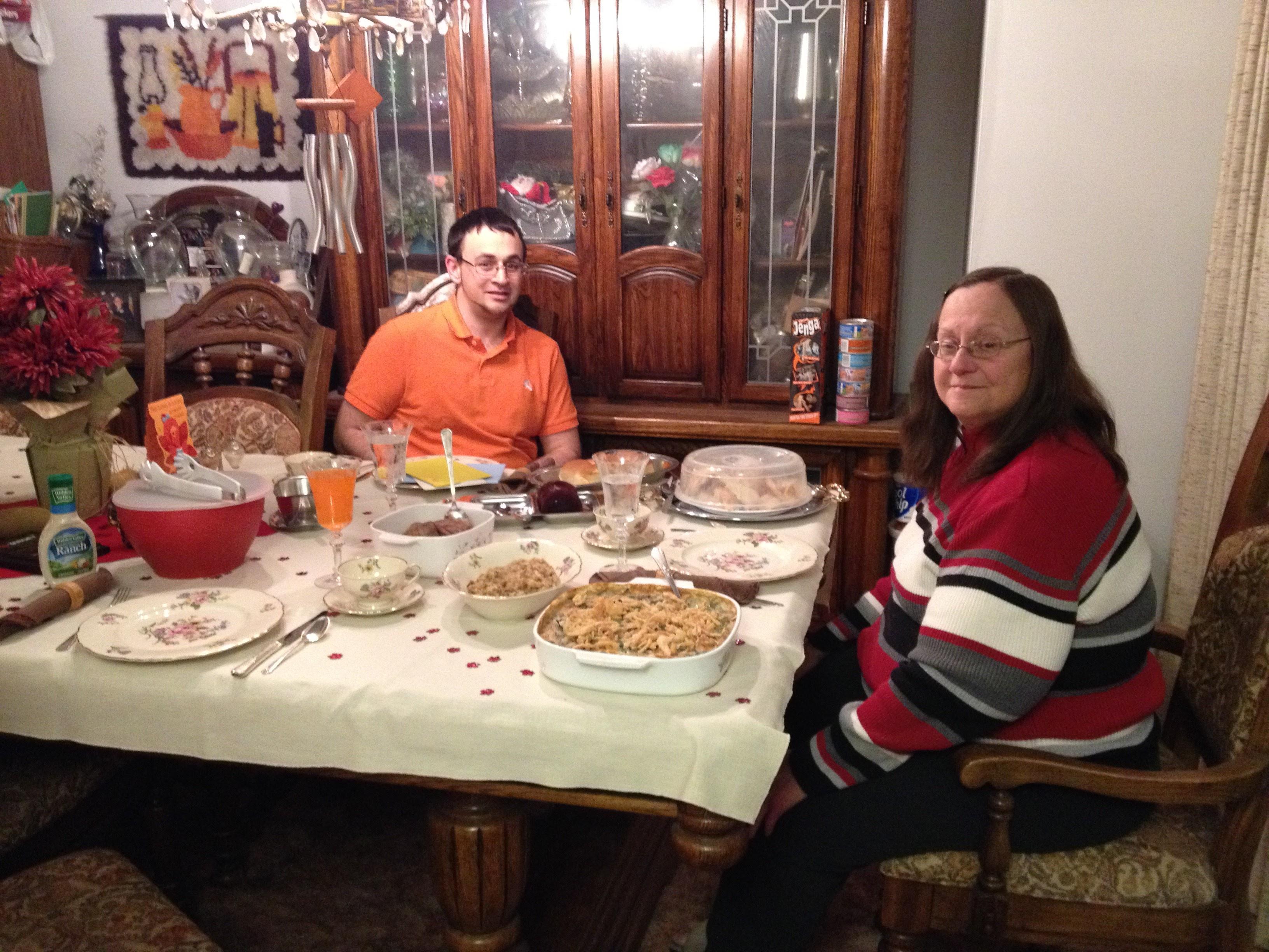 Thanksgiving at Mom's home