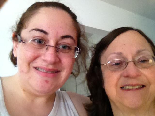 Kim and Mom at Mom's home