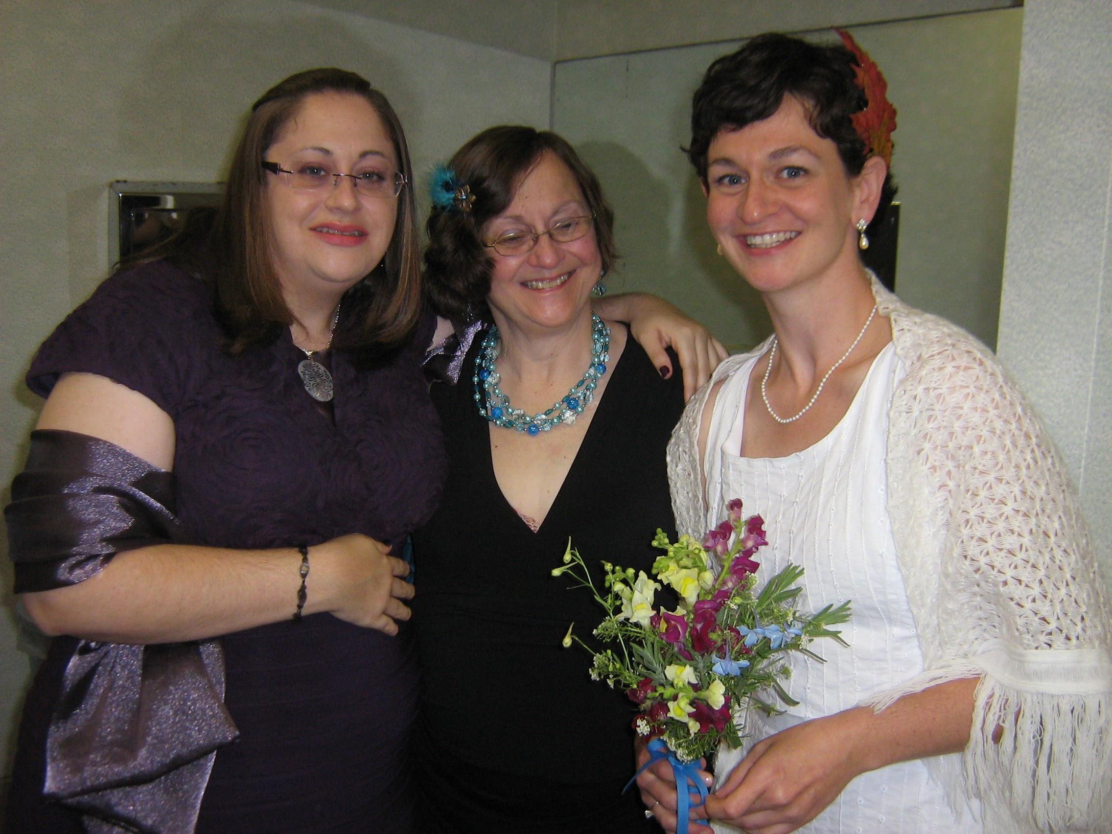 Kim, Mom, and Jen getting rea…