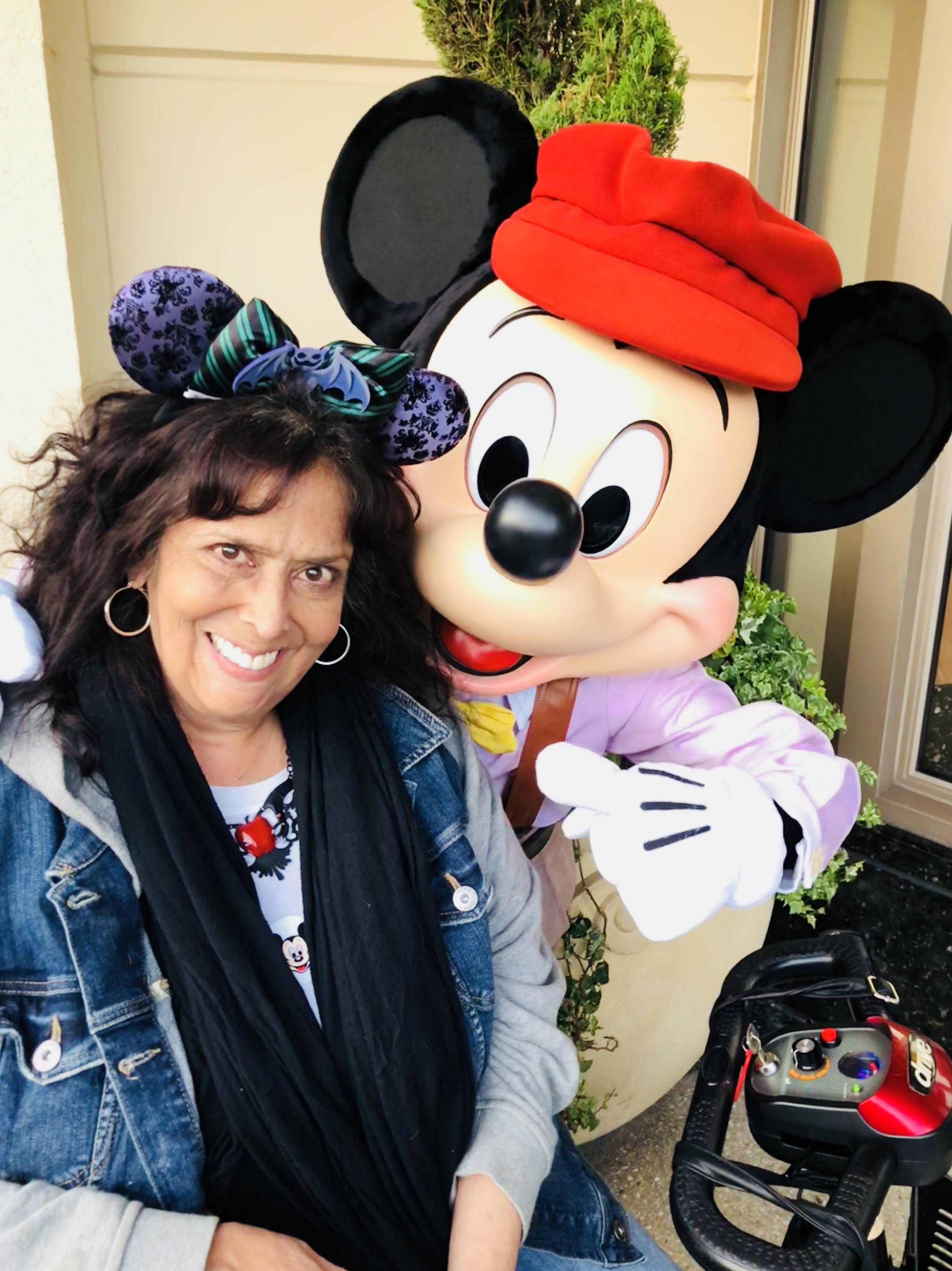 Mama and Mickey Mouse.
