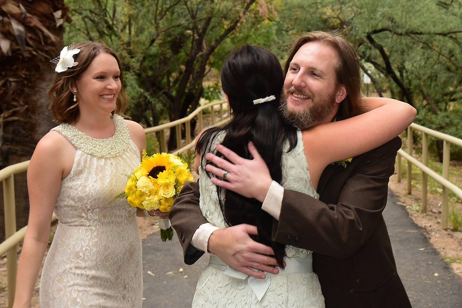 Jessica's first hug with Scot…