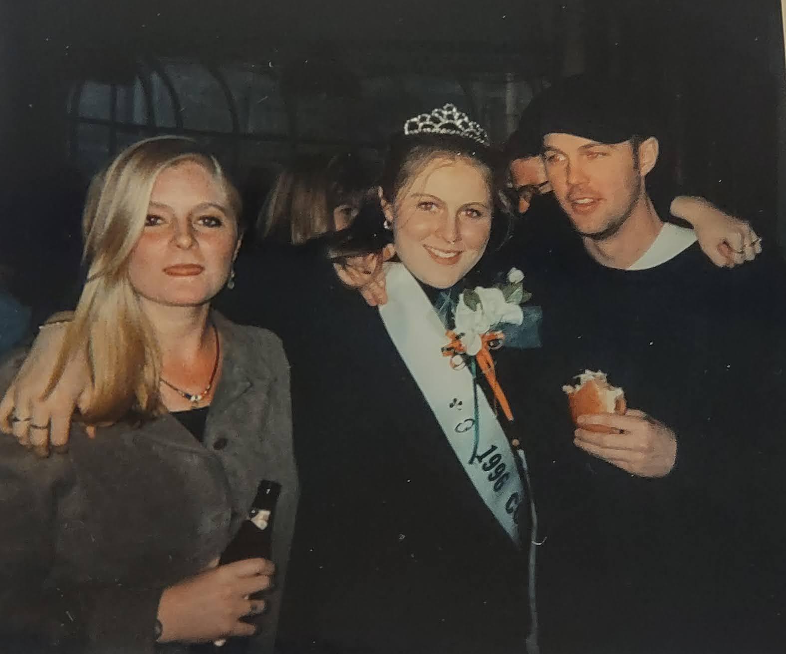 Christine celebrating as the …