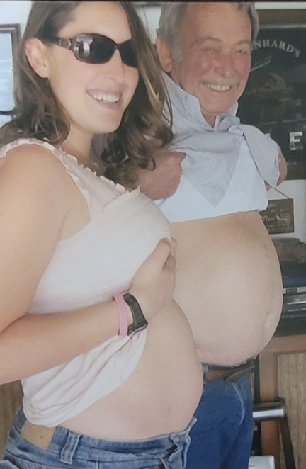 Who's belly's bigger?!?
