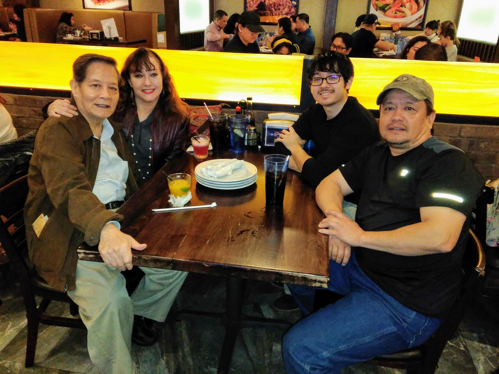 David Jr visiting from Dallas…