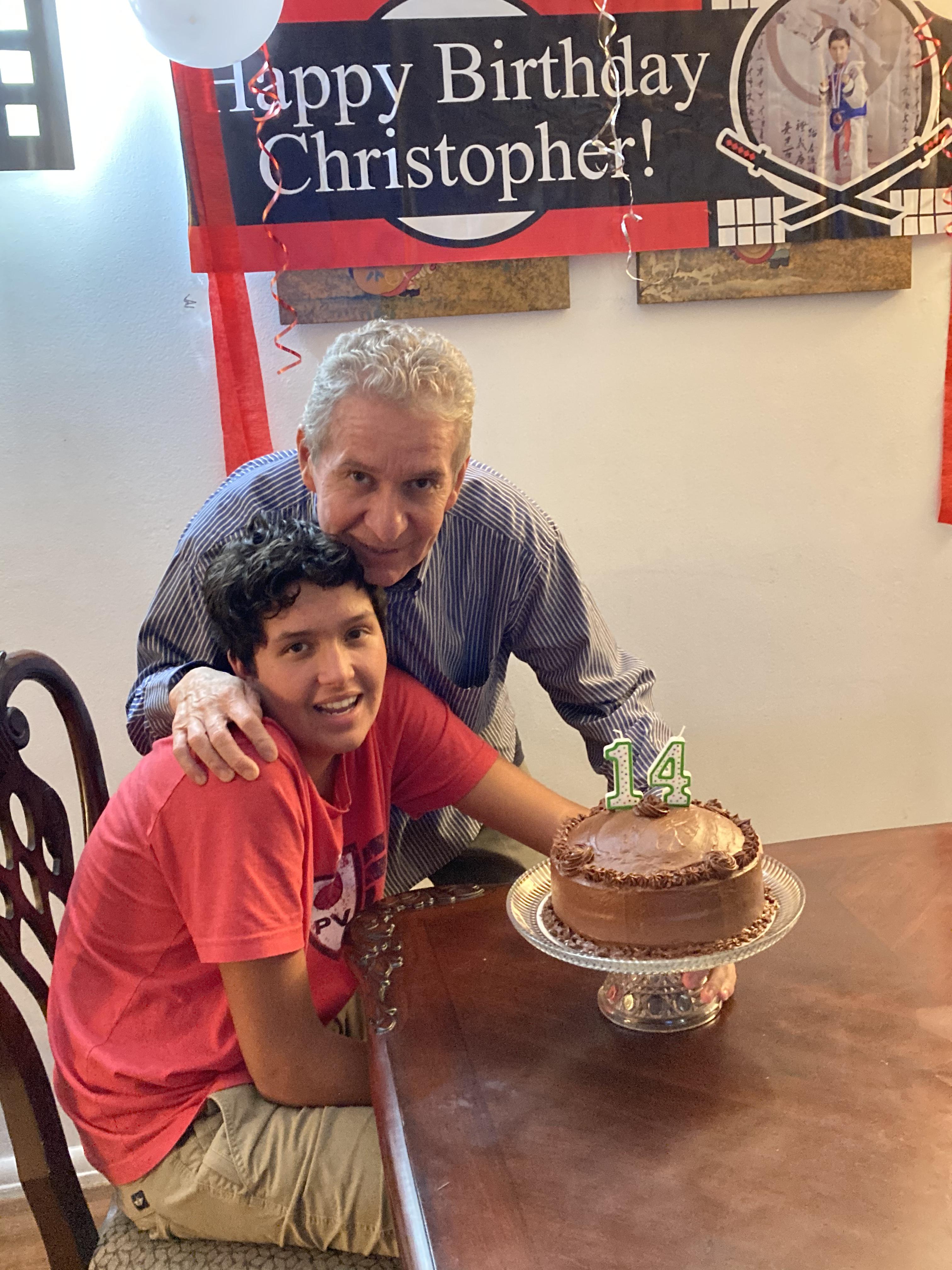 Gilbert celebrating Christoph…