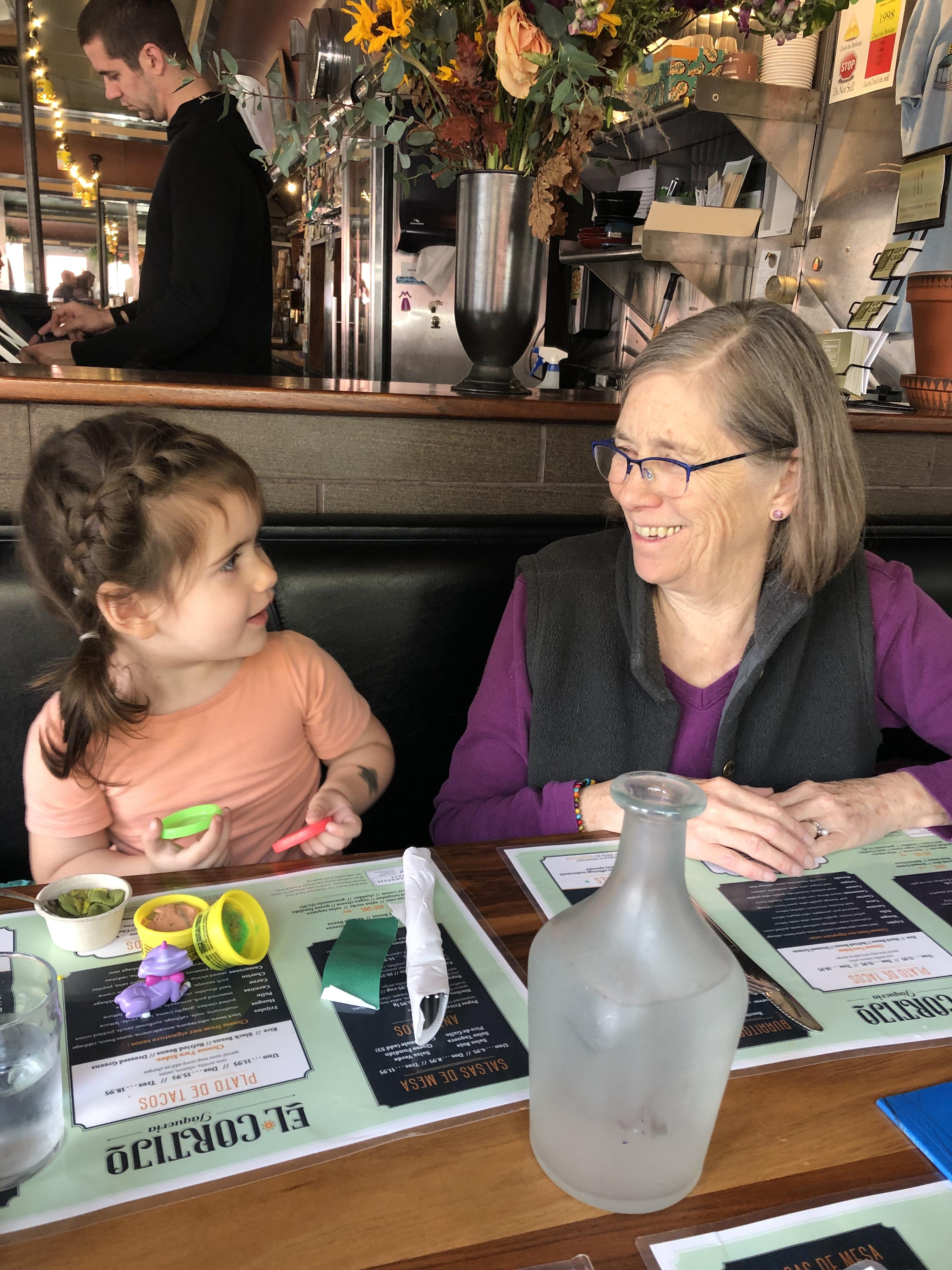 Cora and Gaga, ladies who lun…