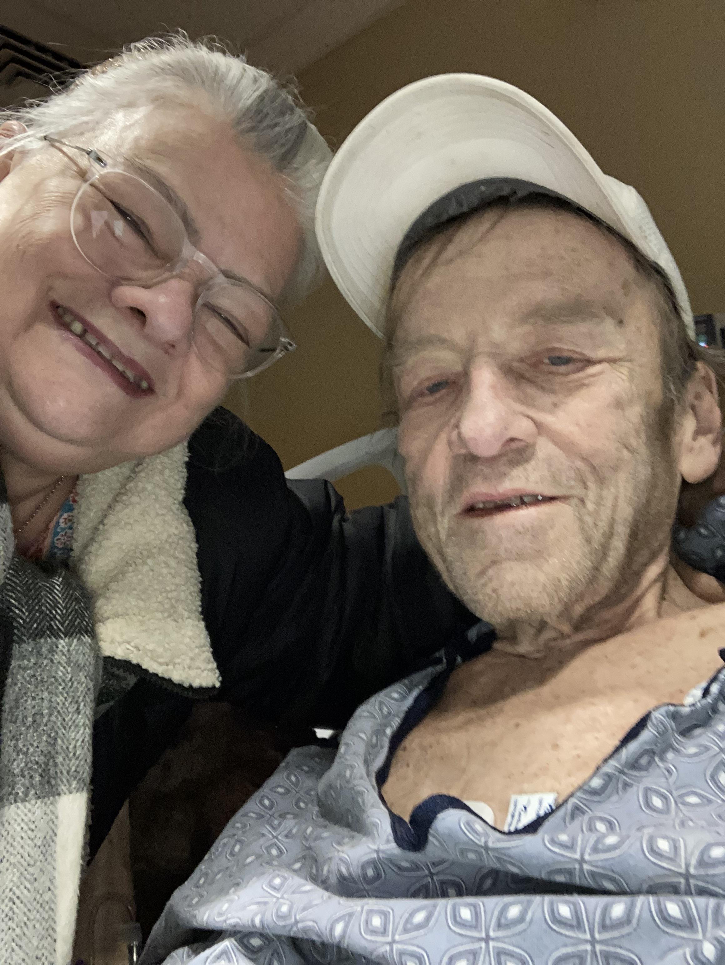 Visiting with my friend, Joe