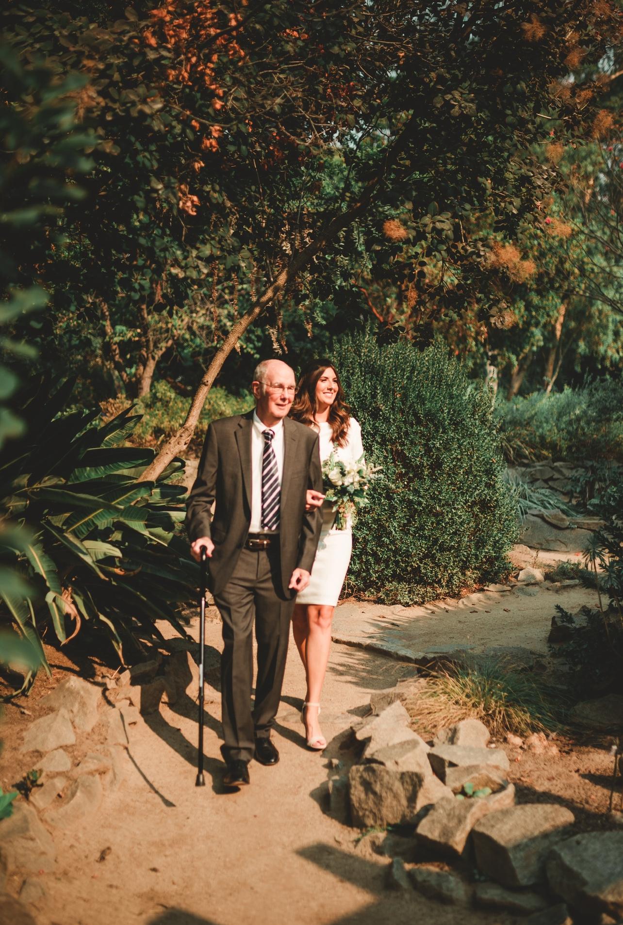 Walking Lauren down the aisle