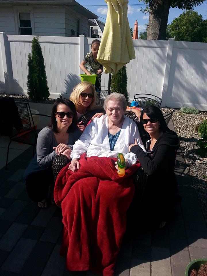 Enjoying family time.