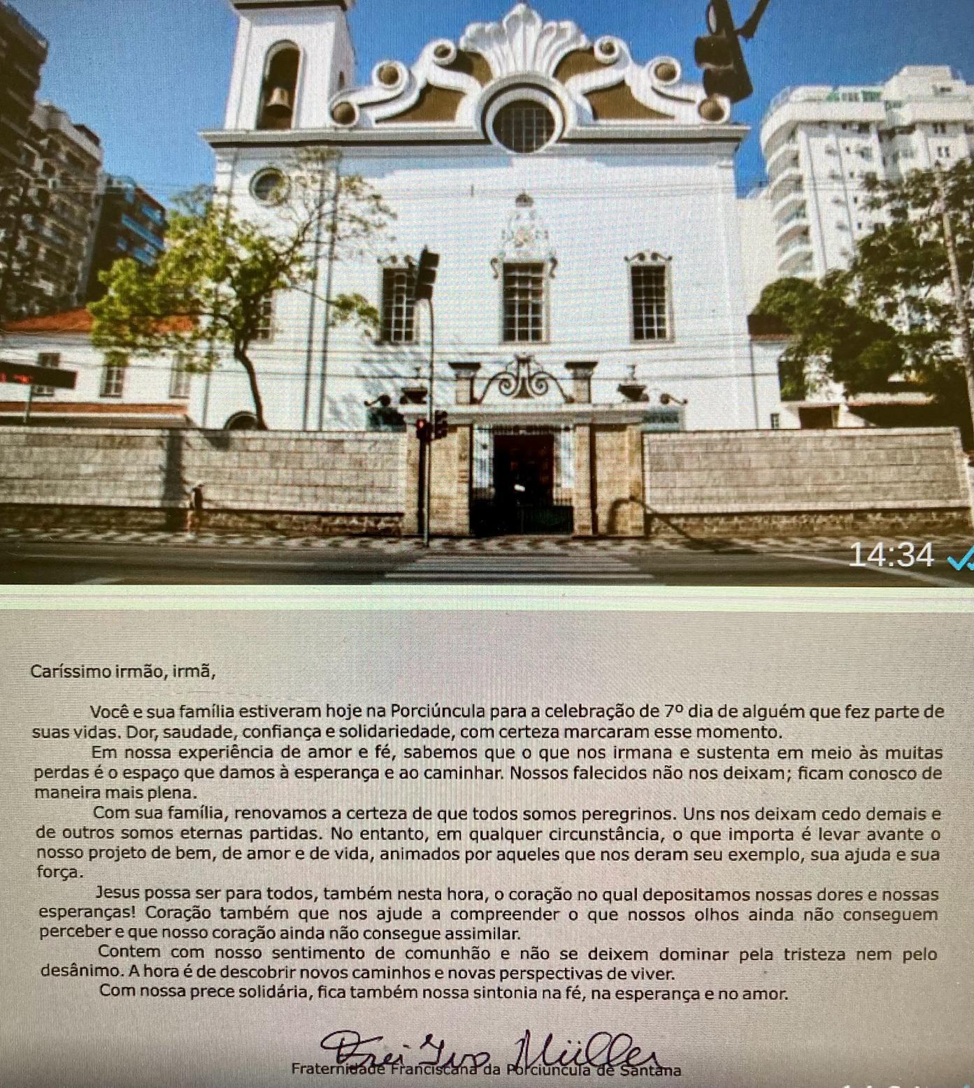 A família Dias Azevedo rezou …