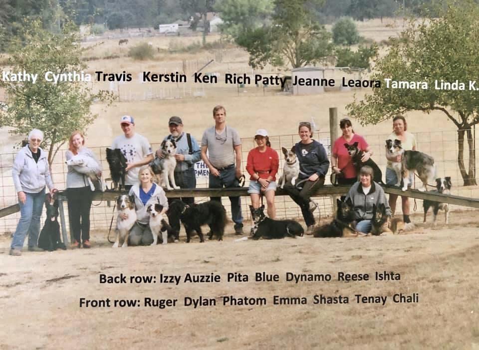 Kathy - far left - posing for…