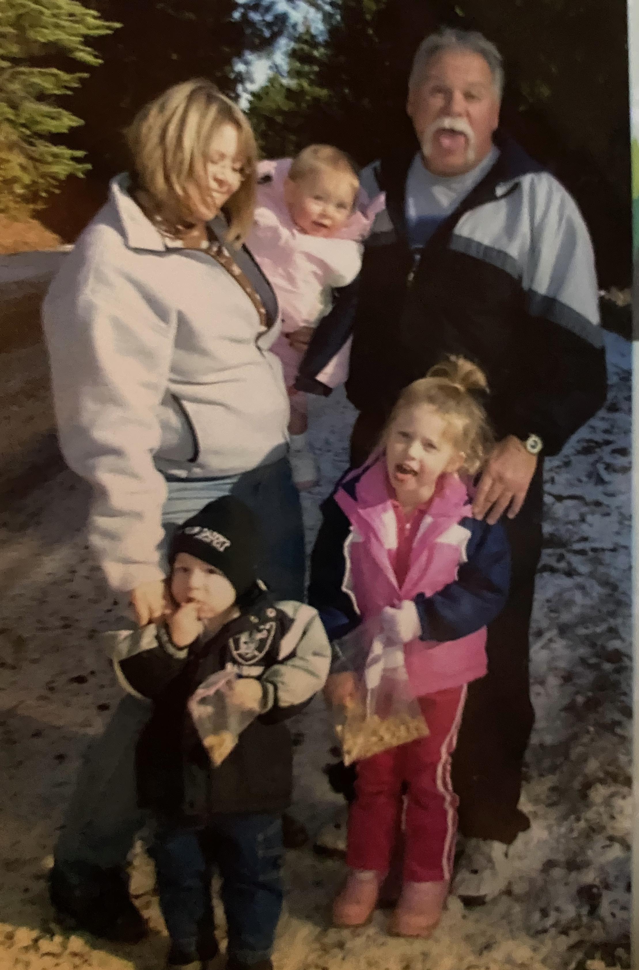 Grandma Kathy, Grandpa Jerry,…