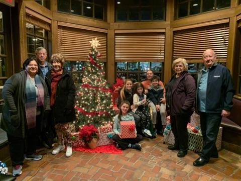 Indulging in a warm feast for…