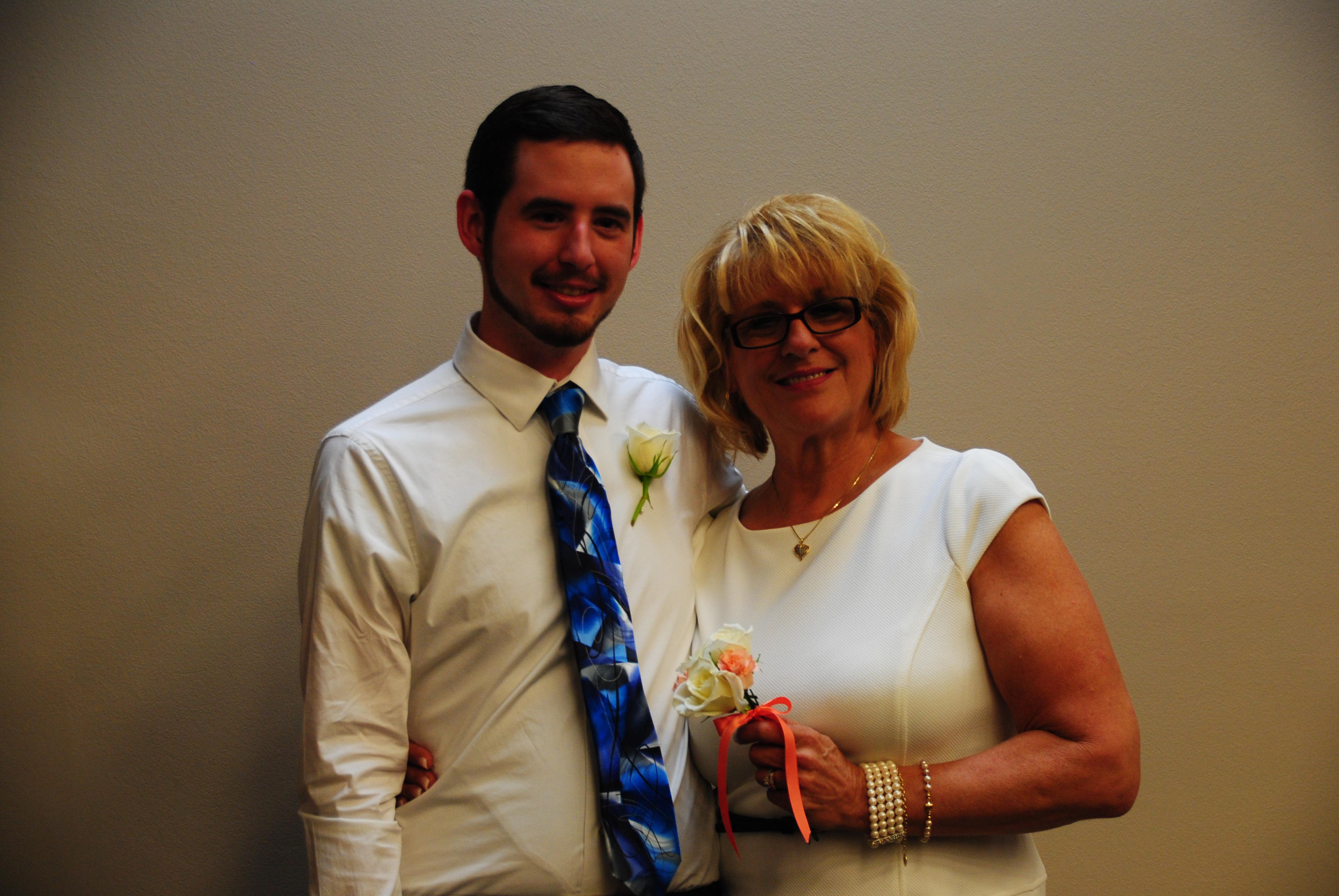 Marilyn and Brian at her wedd…