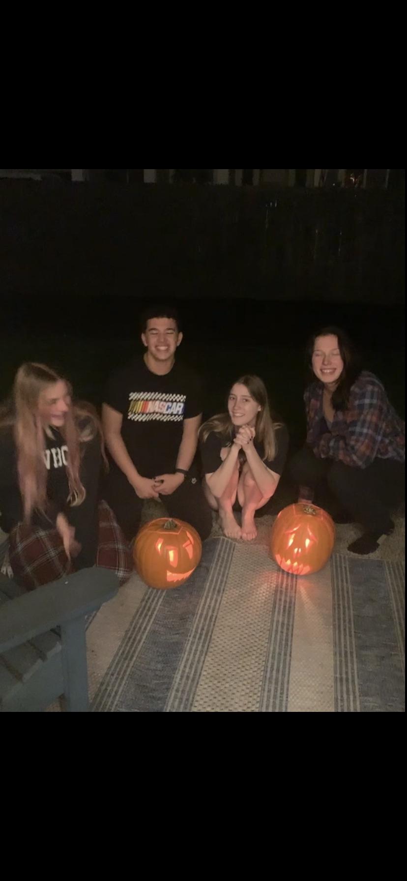 Pumpkin carving in November
