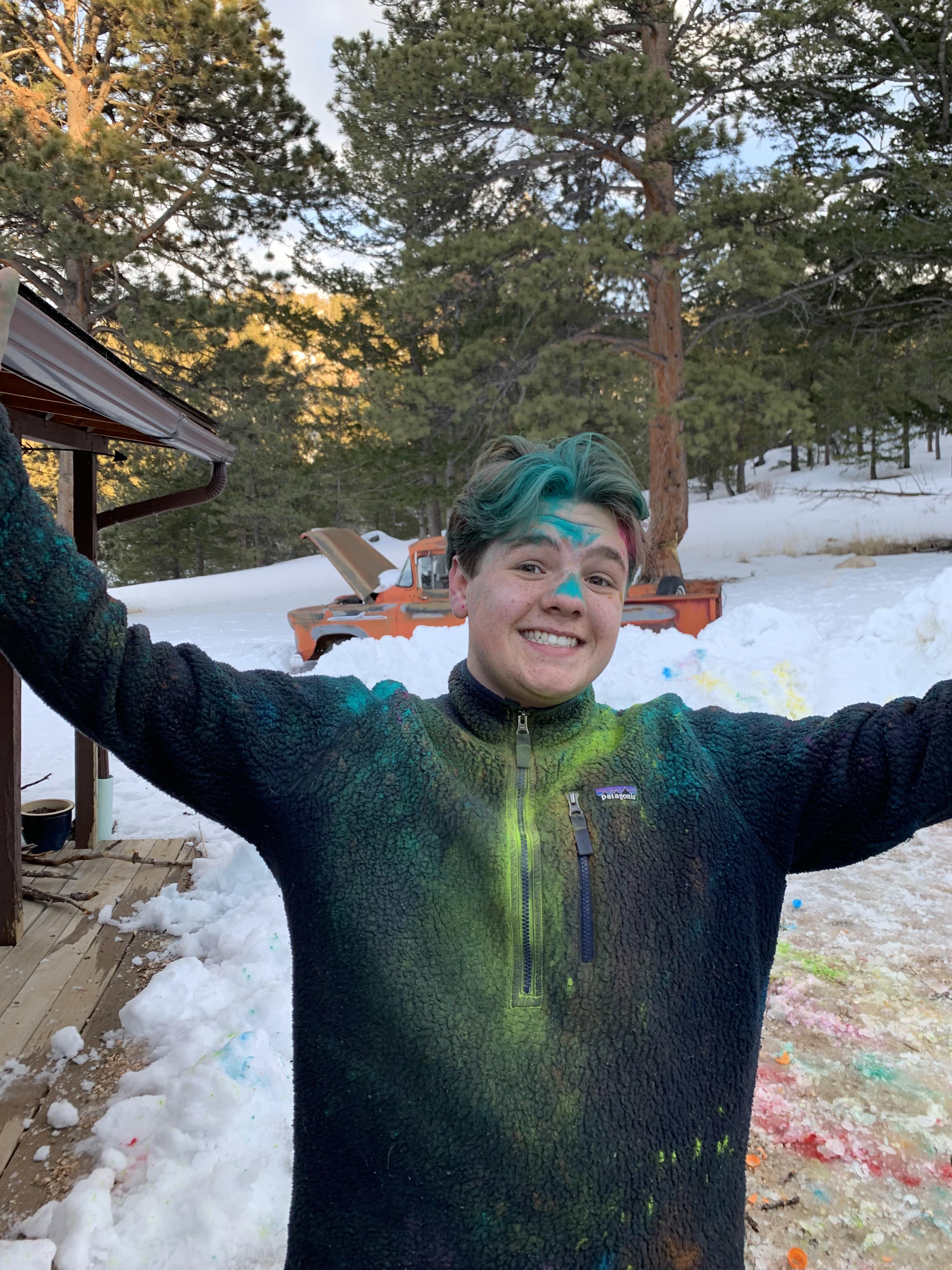 Family color war at our cabin