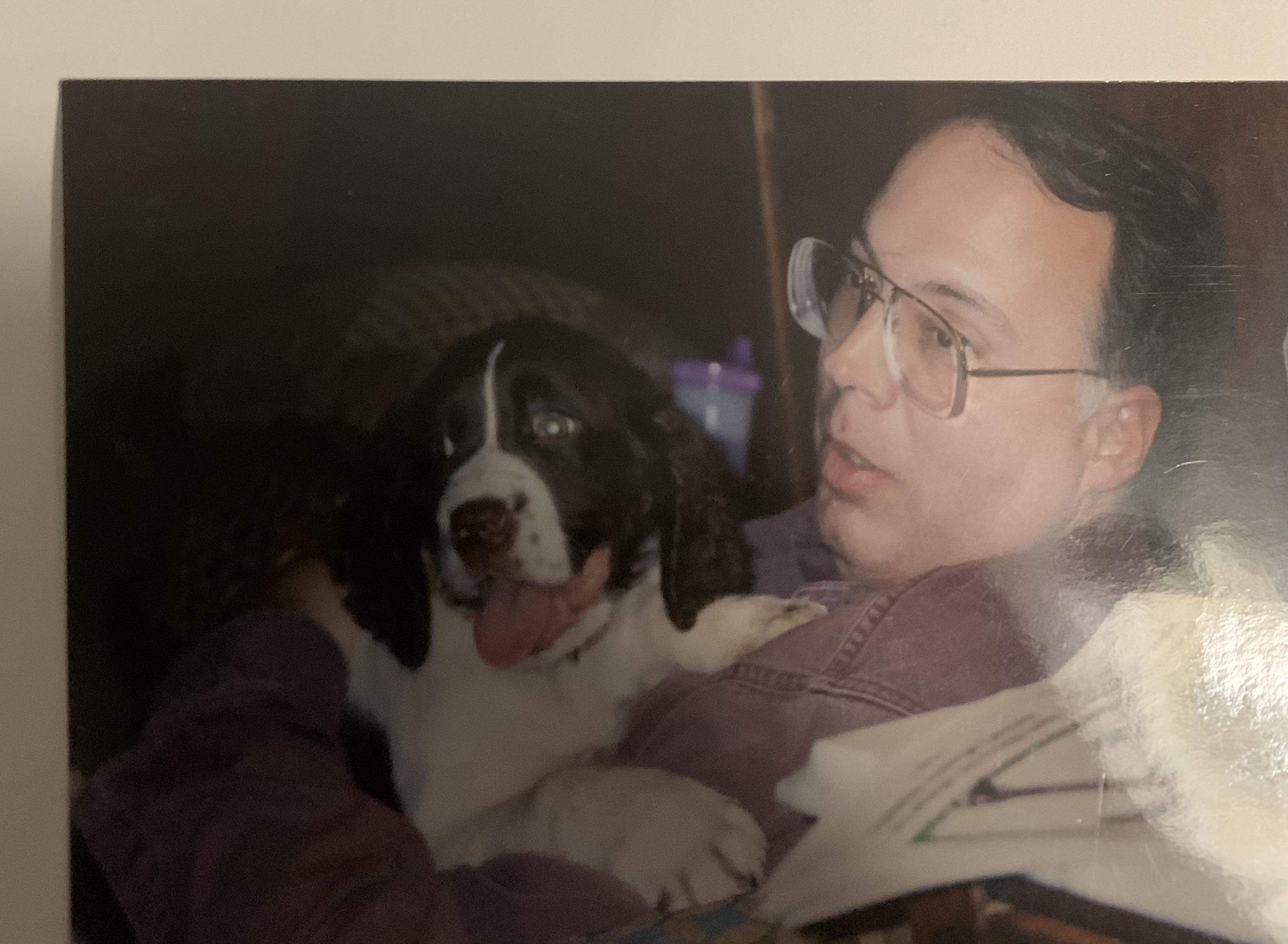 Dad with Bandit, the Williams…