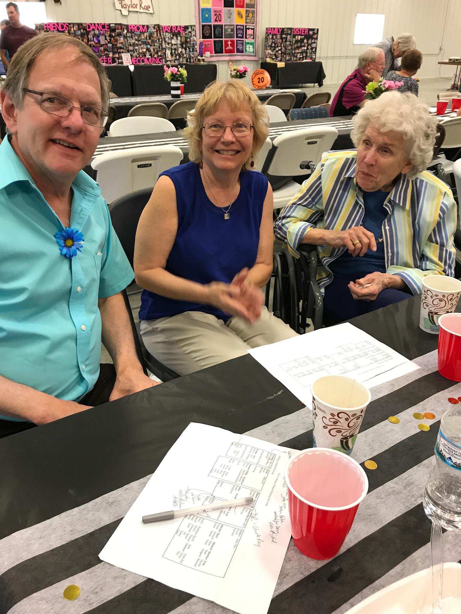Martha and her son with me at…