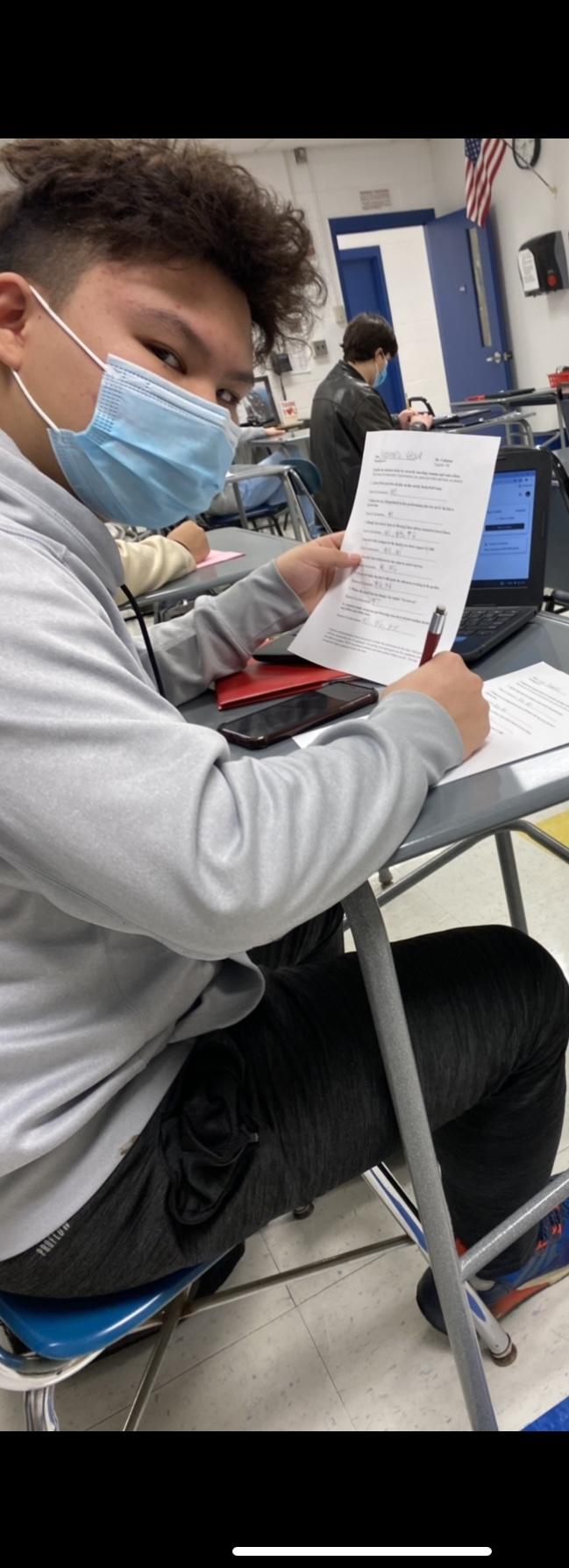 Liam in my English class