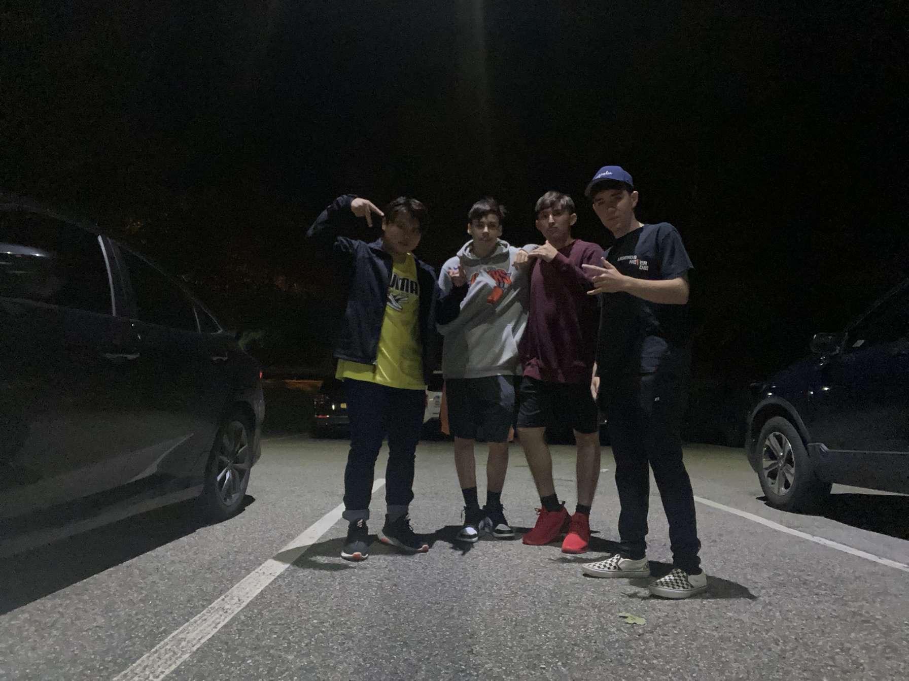 Liam and friends at football …