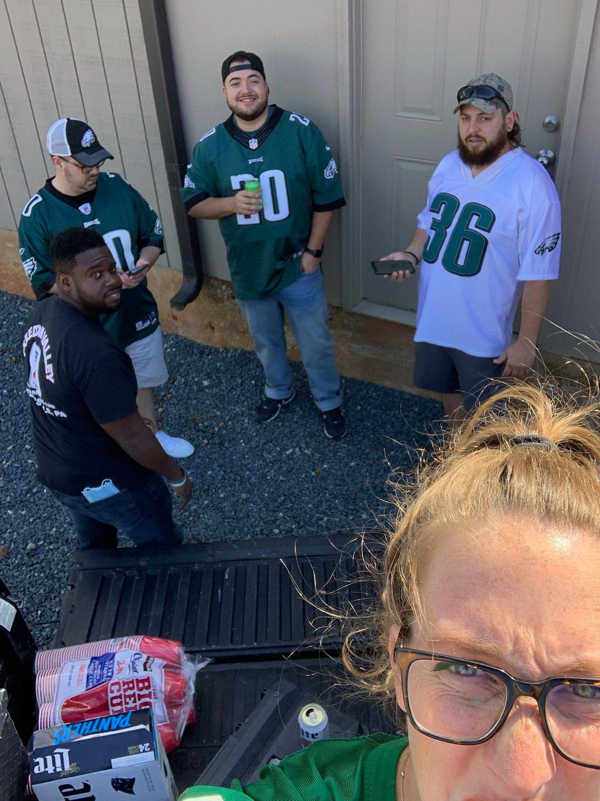 Eagles 🦅road game...where he …