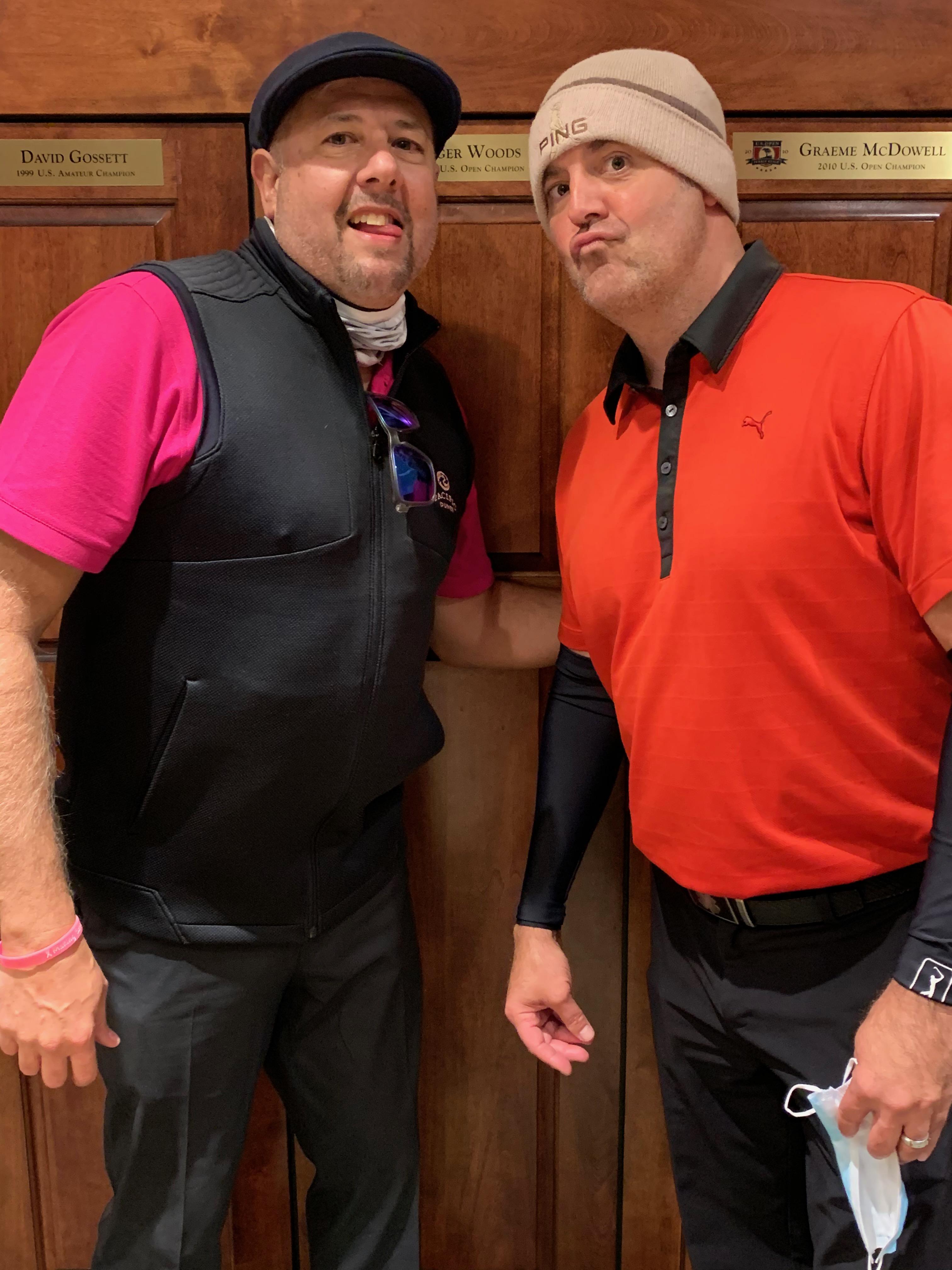 Christopher and Greg yucking …