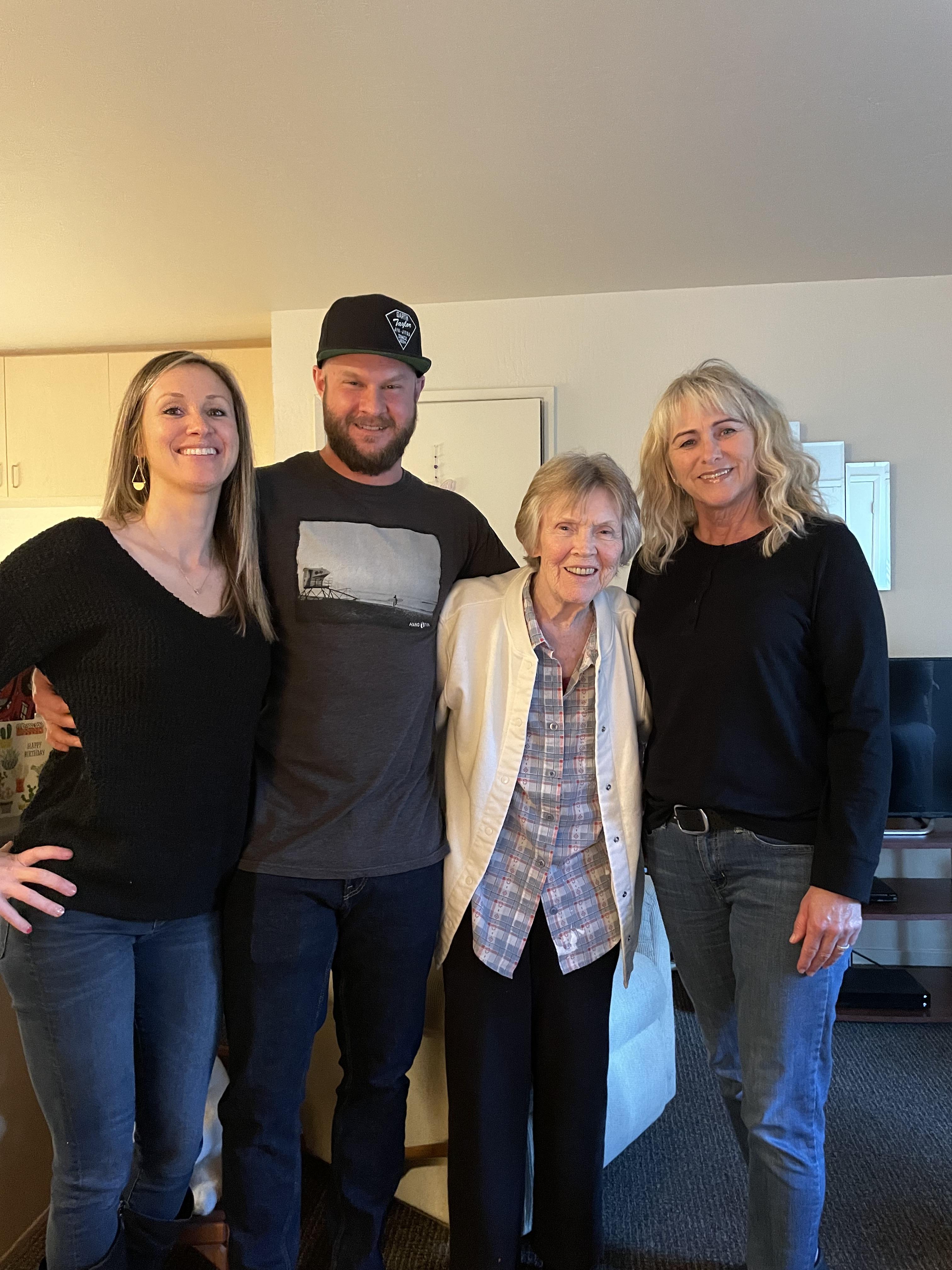 Erma with Megan, Trevor and D…