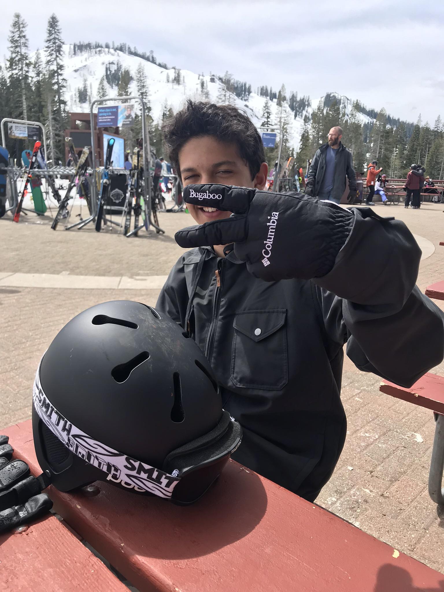 Spring break snowboarding fun