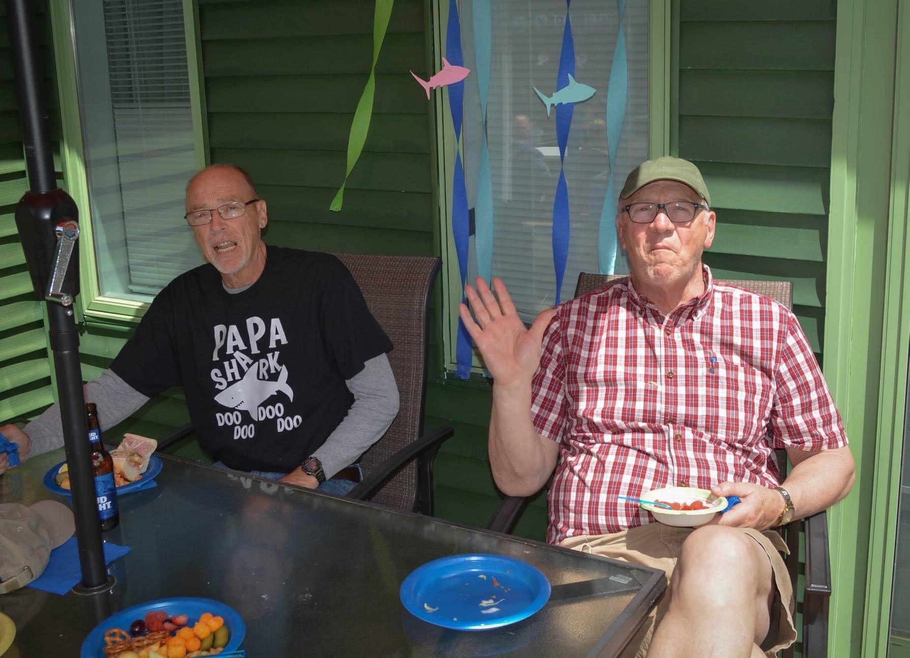 Papa Jim and Uncle Donny cele…