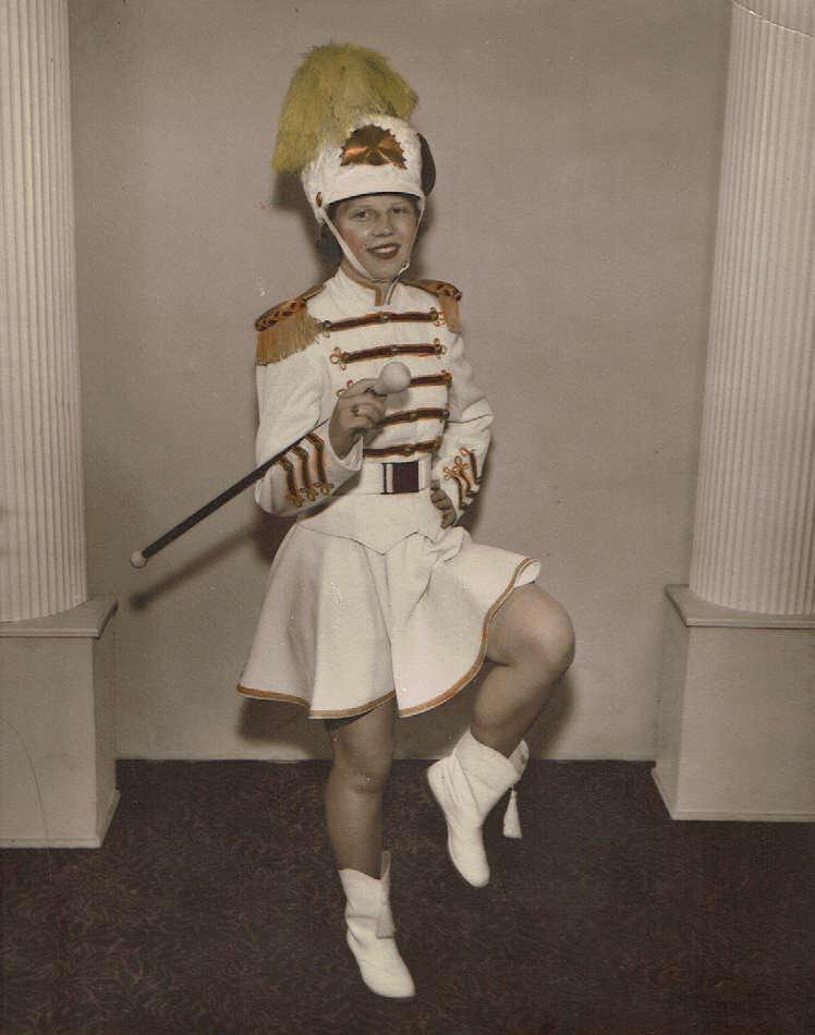 Bev as a Majorette