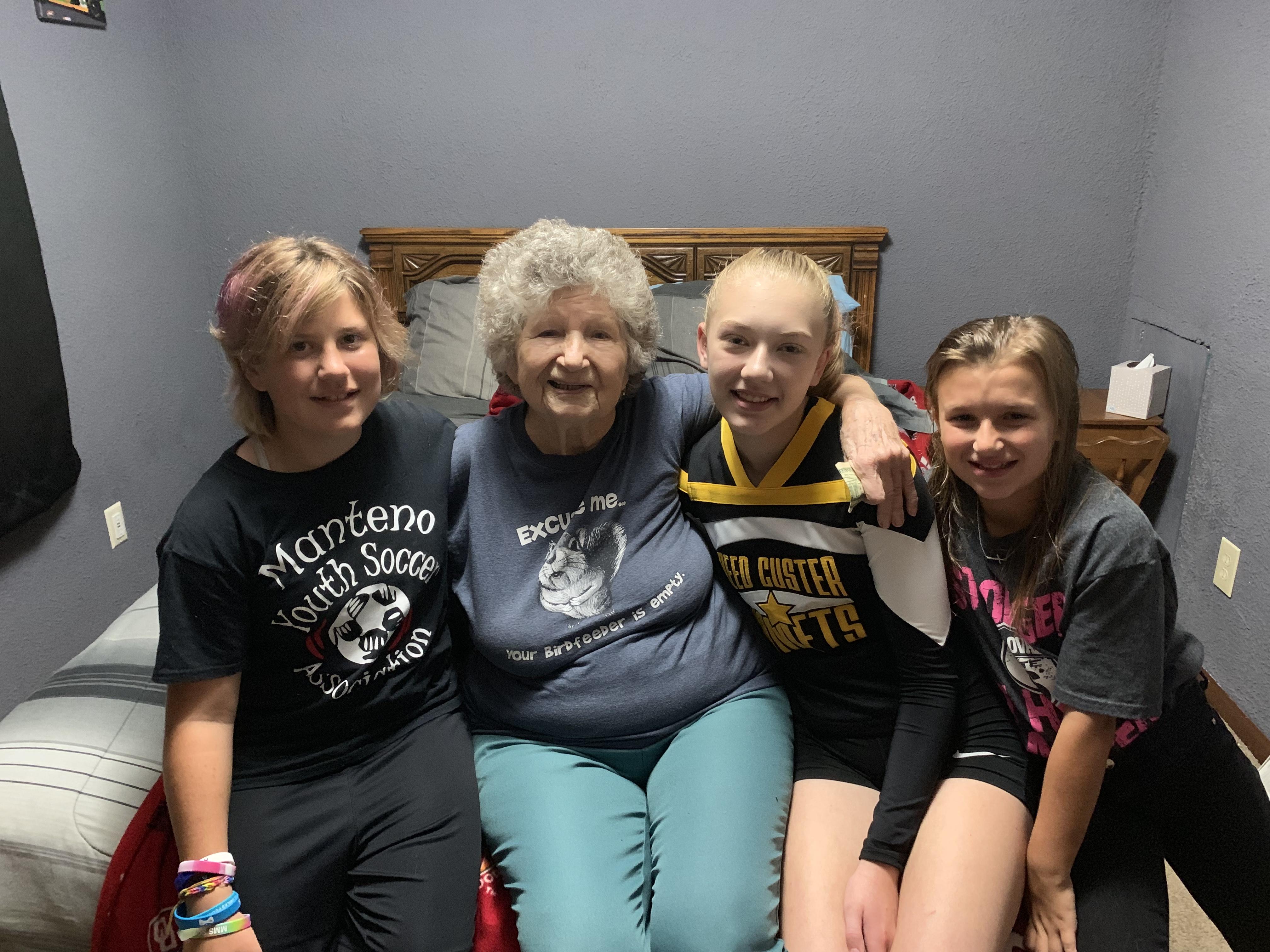 Grandma with the girls