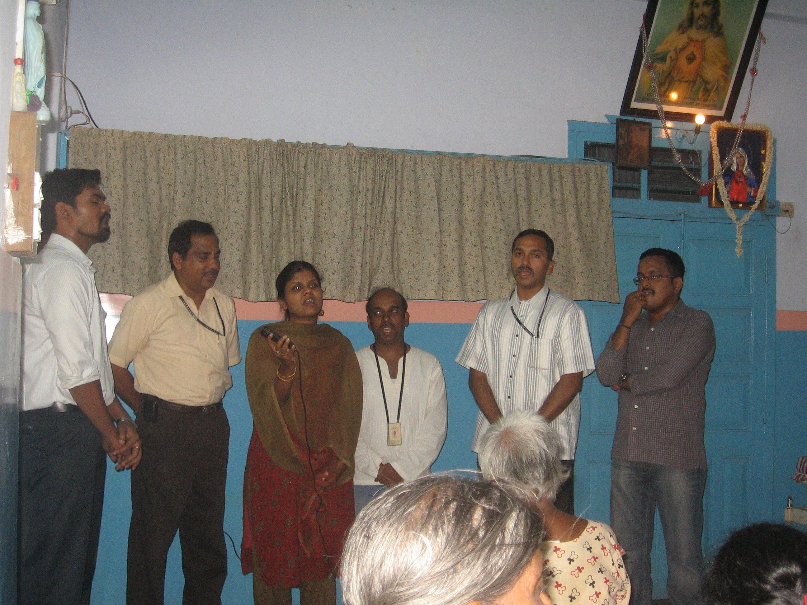 Old age home visit from Tent …