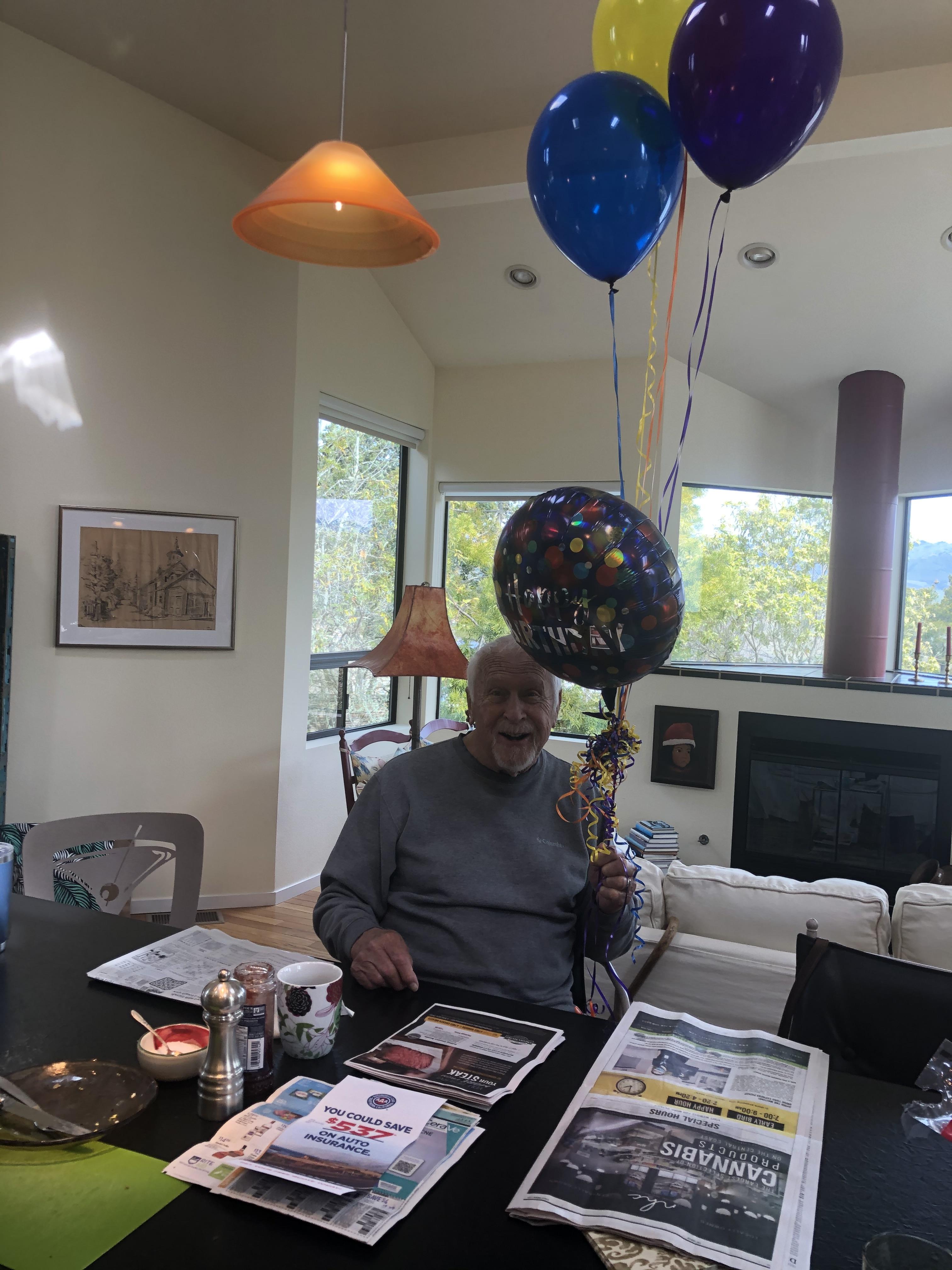 Birthday balloons from Patty!