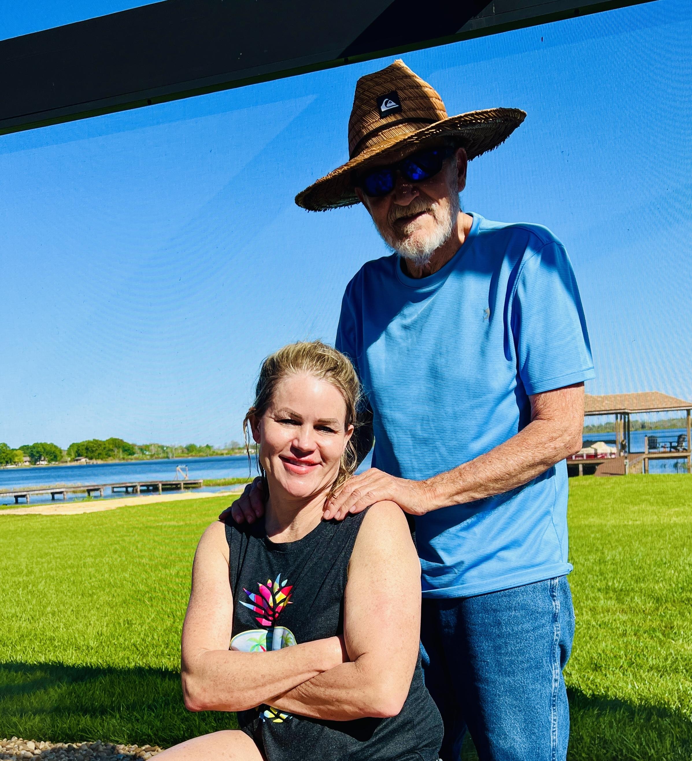 Dad and Gail when he visited …