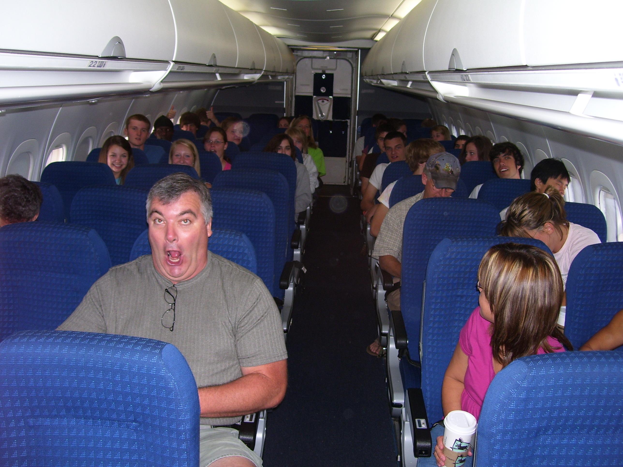 Ken on the plane