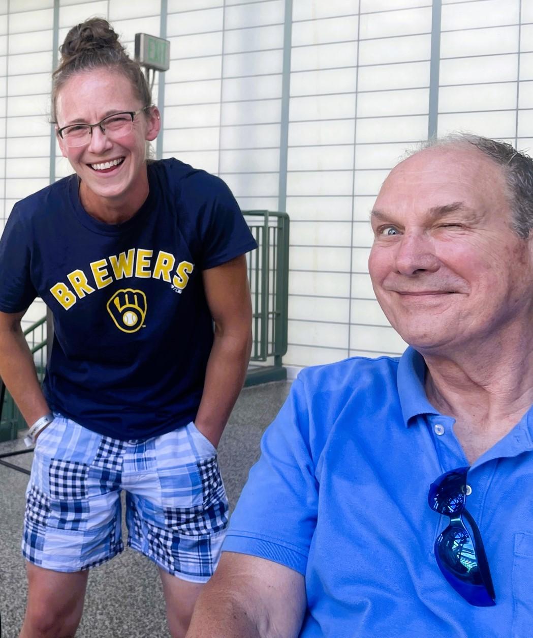 Brewer game on Kate's birthday